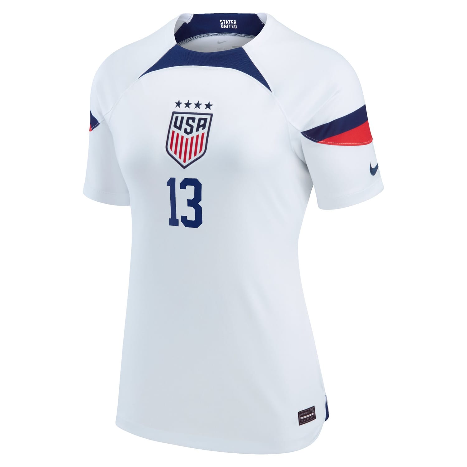USWNT Home Jersey Shirt White 2022-23 player Alex Morgan printing for Women