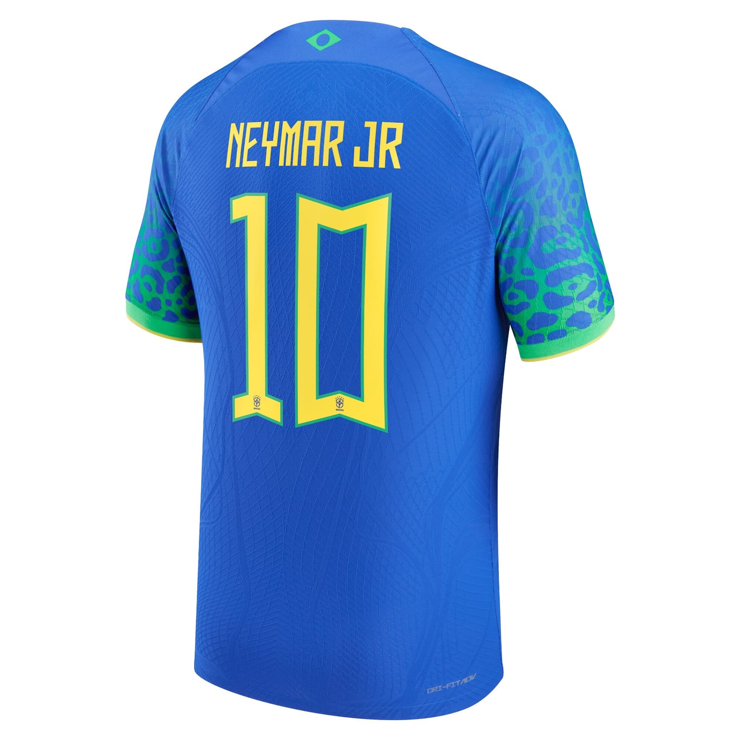 Brazil National Team Away Authentic Jersey Shirt Blue 2022-23 player Neymar Jr. printing for Men