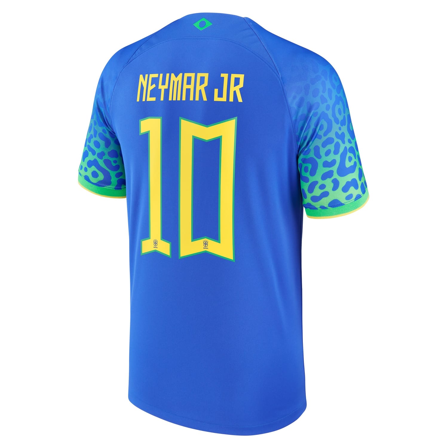 Brazil National Team Away Jersey Shirt Blue 2022-23 player Neymar Jr. printing for Men