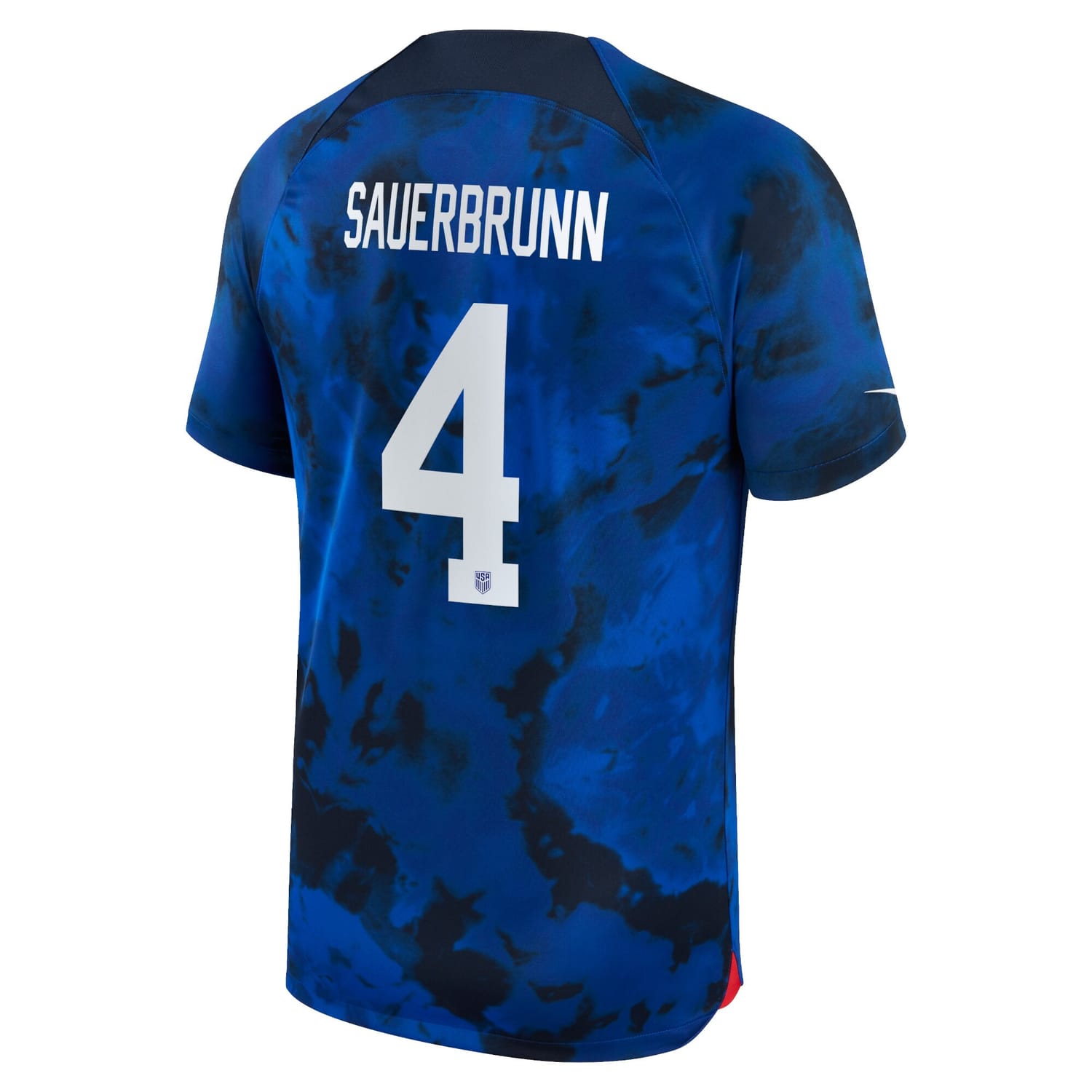 USWNT Away Jersey Shirt Blue 2022-23 player Becky Sauerbrunn printing for Men