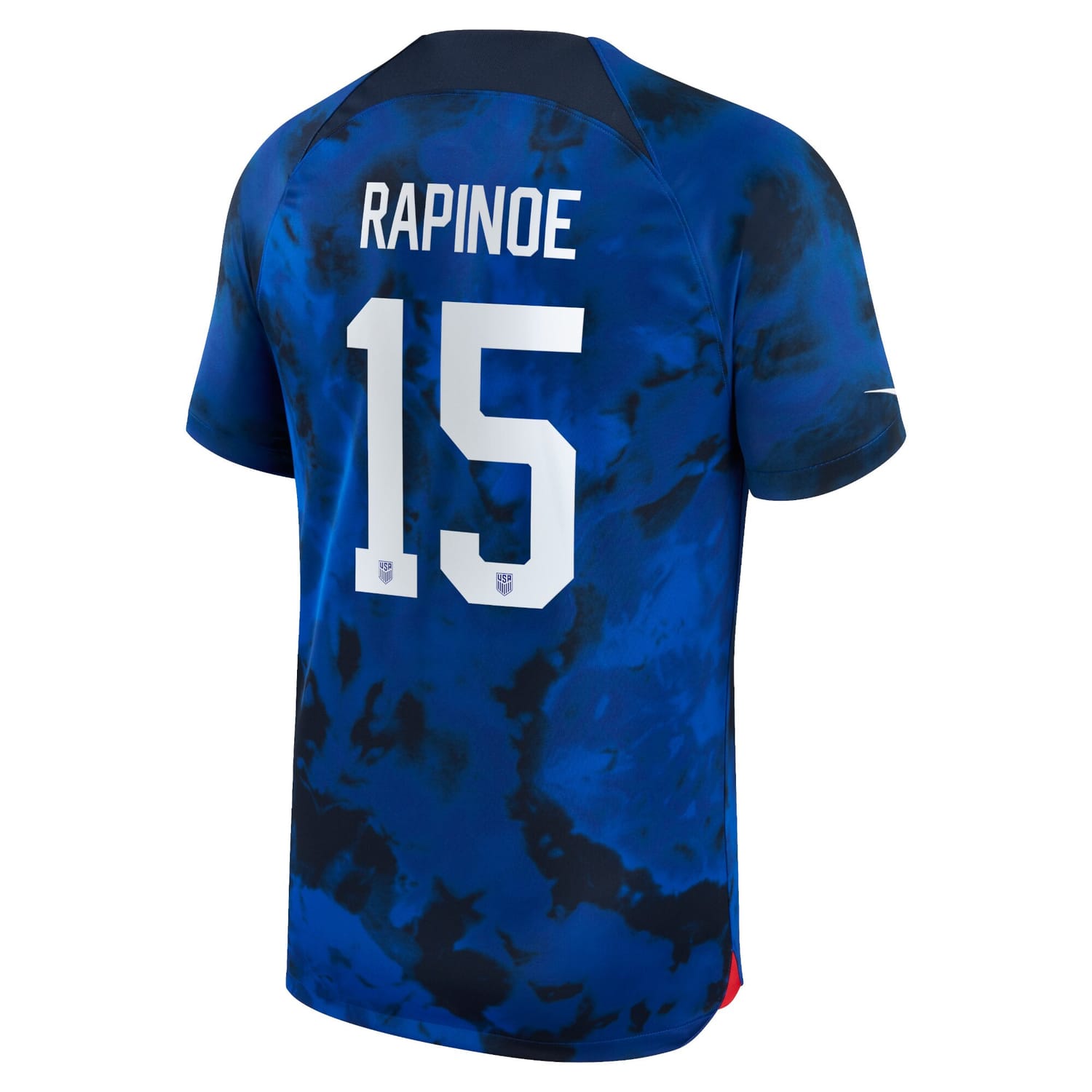 USWNT Away Jersey Shirt Blue 2022-23 player Megan Rapinoe printing for Men