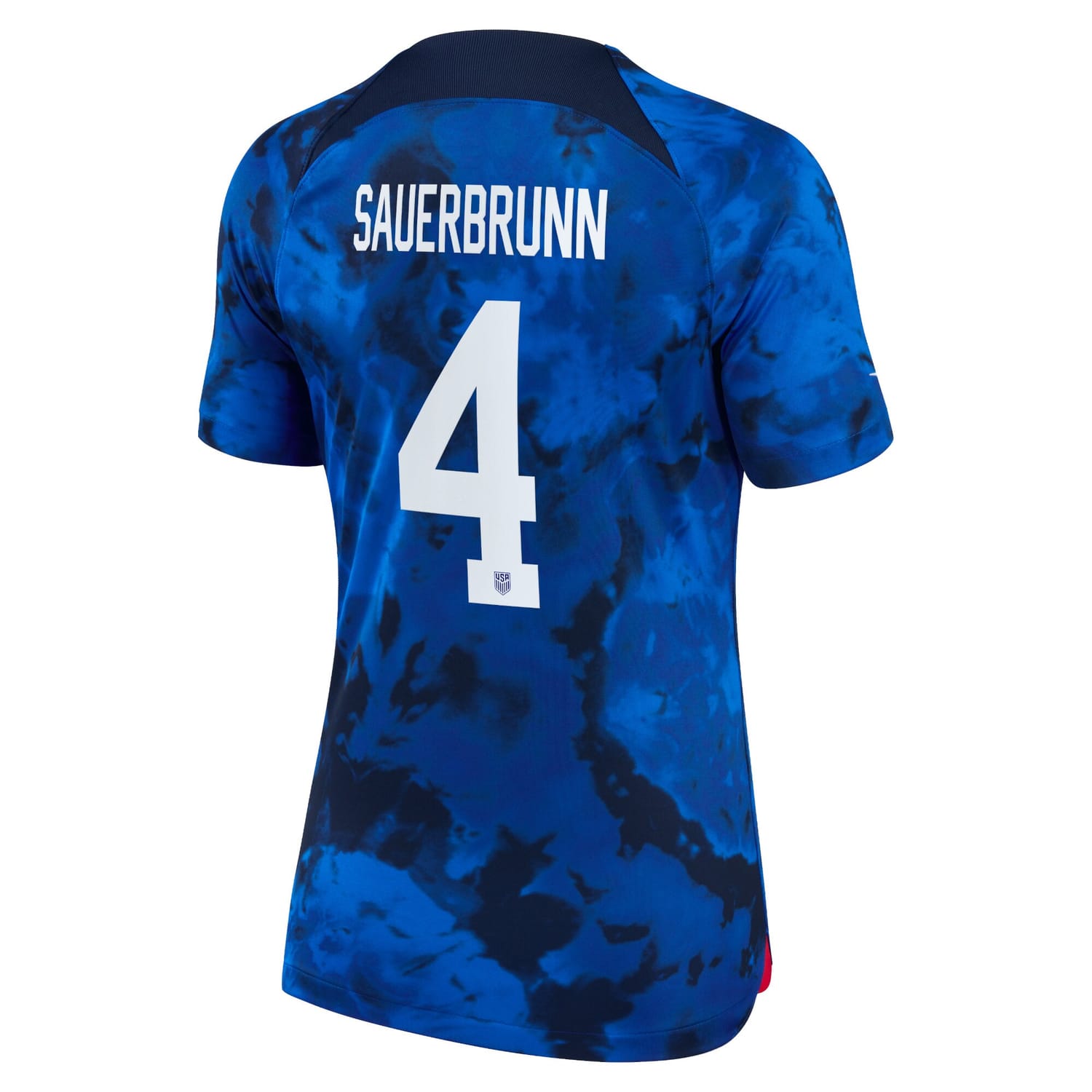 USWNT Away Jersey Shirt Blue 2022-23 player Becky Sauerbrunn printing for Women