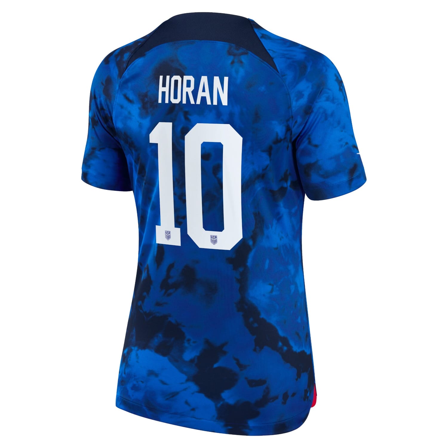 USWNT Away Jersey Shirt Blue 2022-23 player Lindsey Horan printing for Women