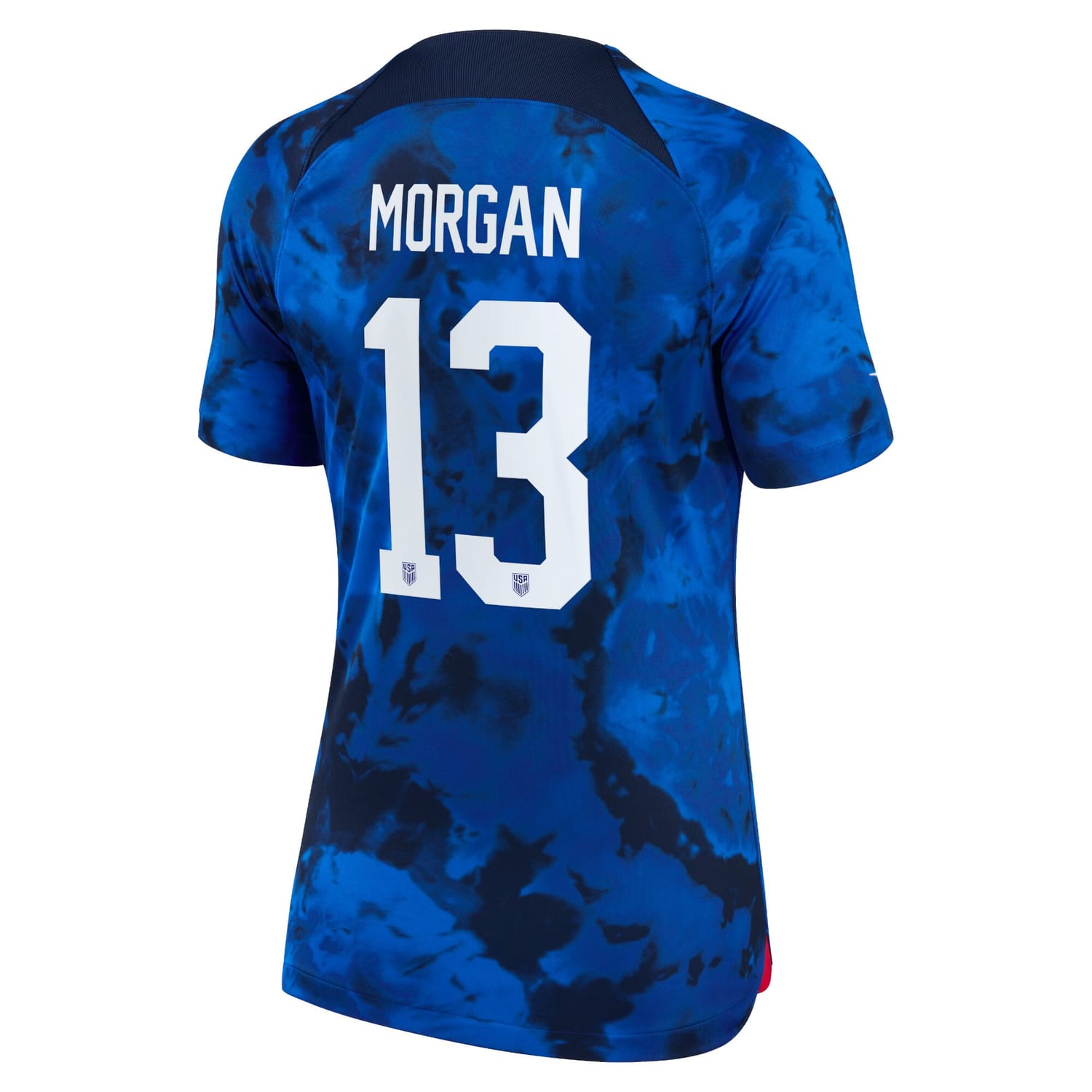 USWNT Away Jersey Shirt Blue 2022-23 player Alex Morgan printing for Women