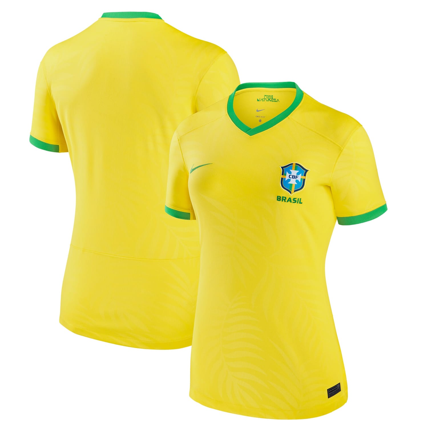 Brazil National Team Home Jersey Shirt Yellow 2023 for Women
