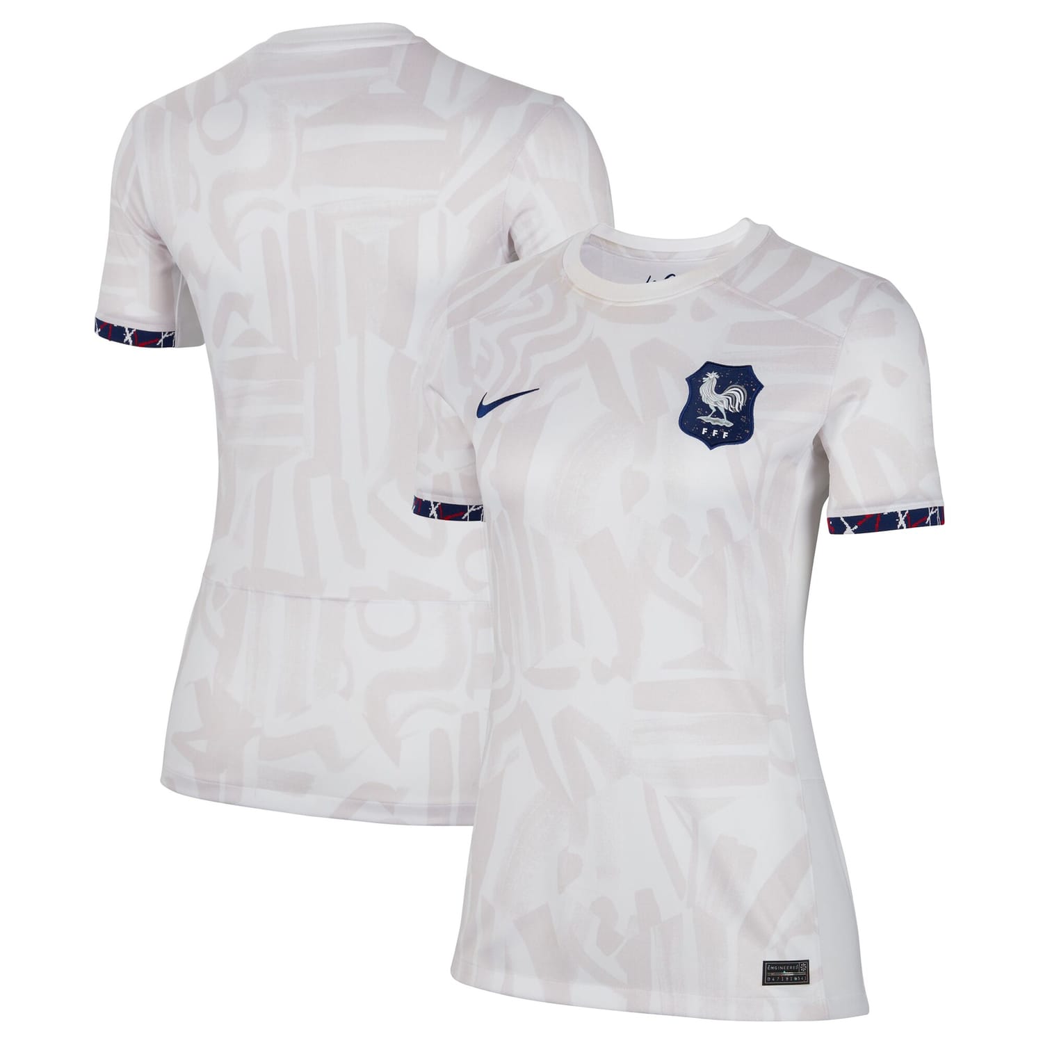 France National Team Away Jersey Shirt White 2023 for Women