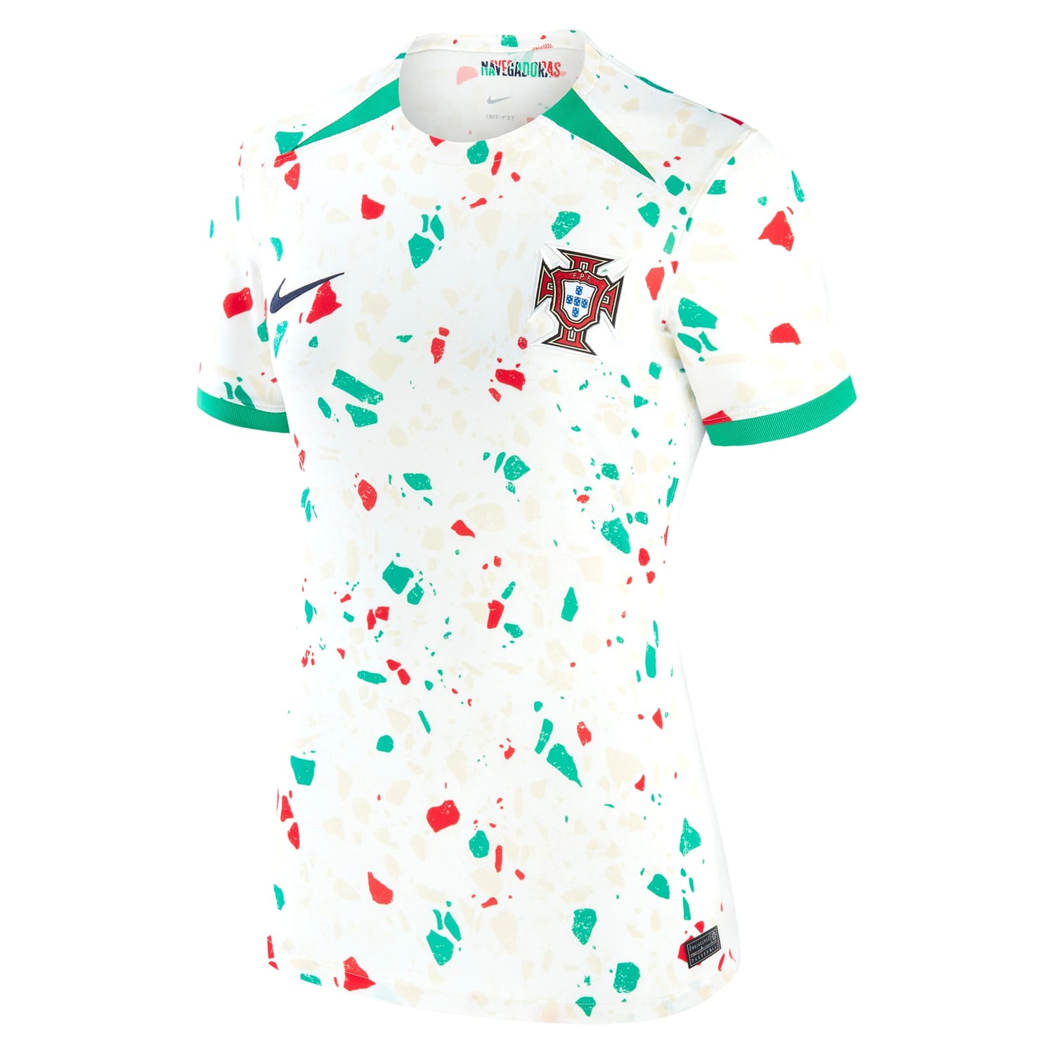 Portugal National Team Away Jersey Shirt White 2023 for Women