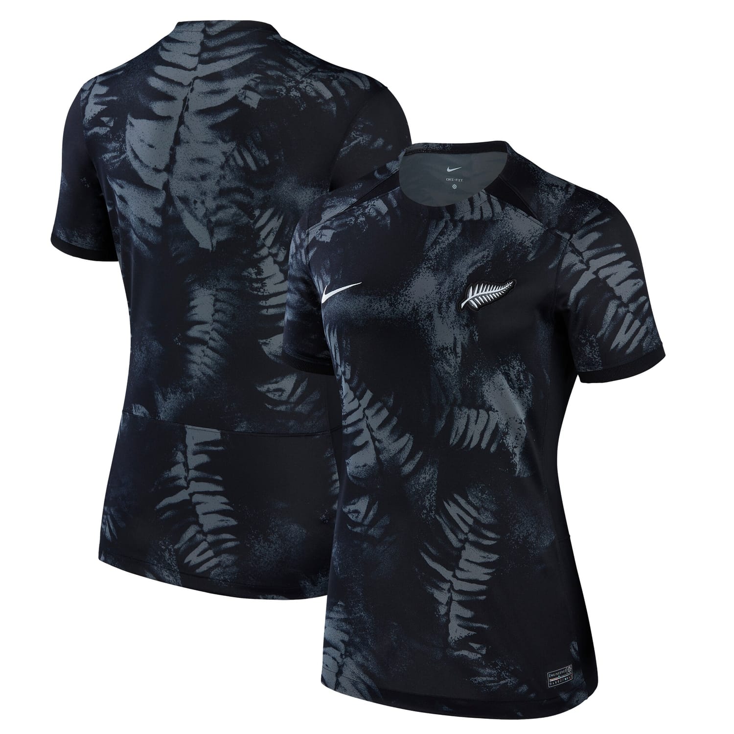 New Zealand National Team Home Jersey Shirt Black 2023 for Women