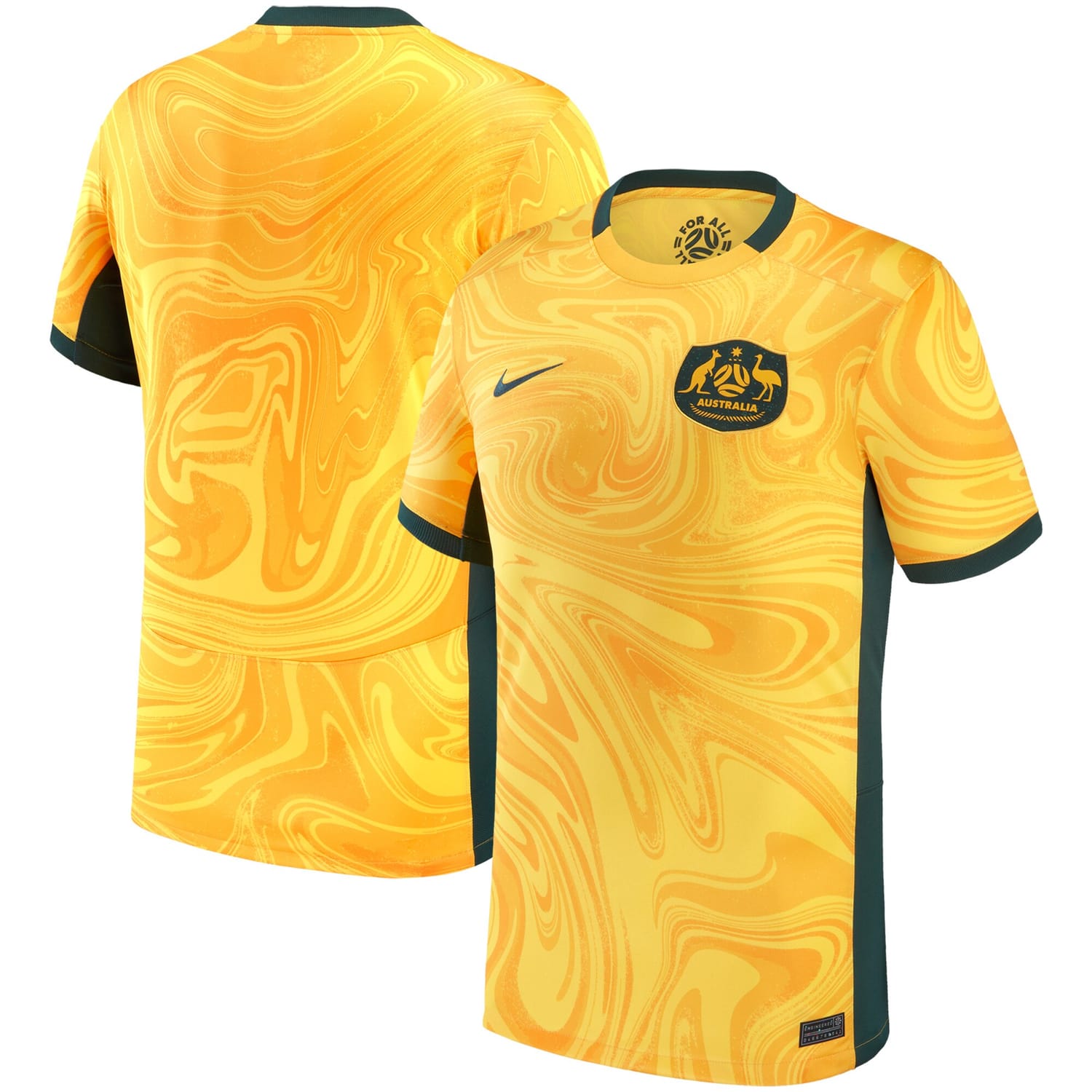 Australia National Team Home Jersey Shirt Yellow 2023 for Men