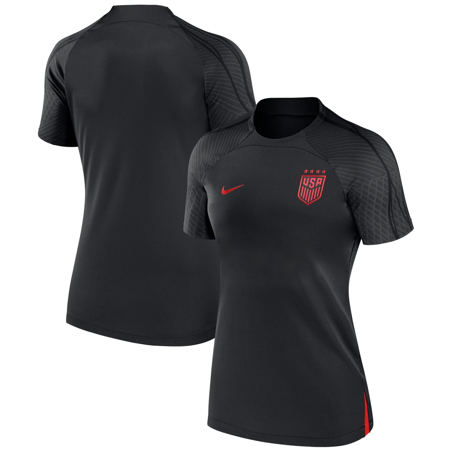 USWNT Training Jersey Shirt Black for Women