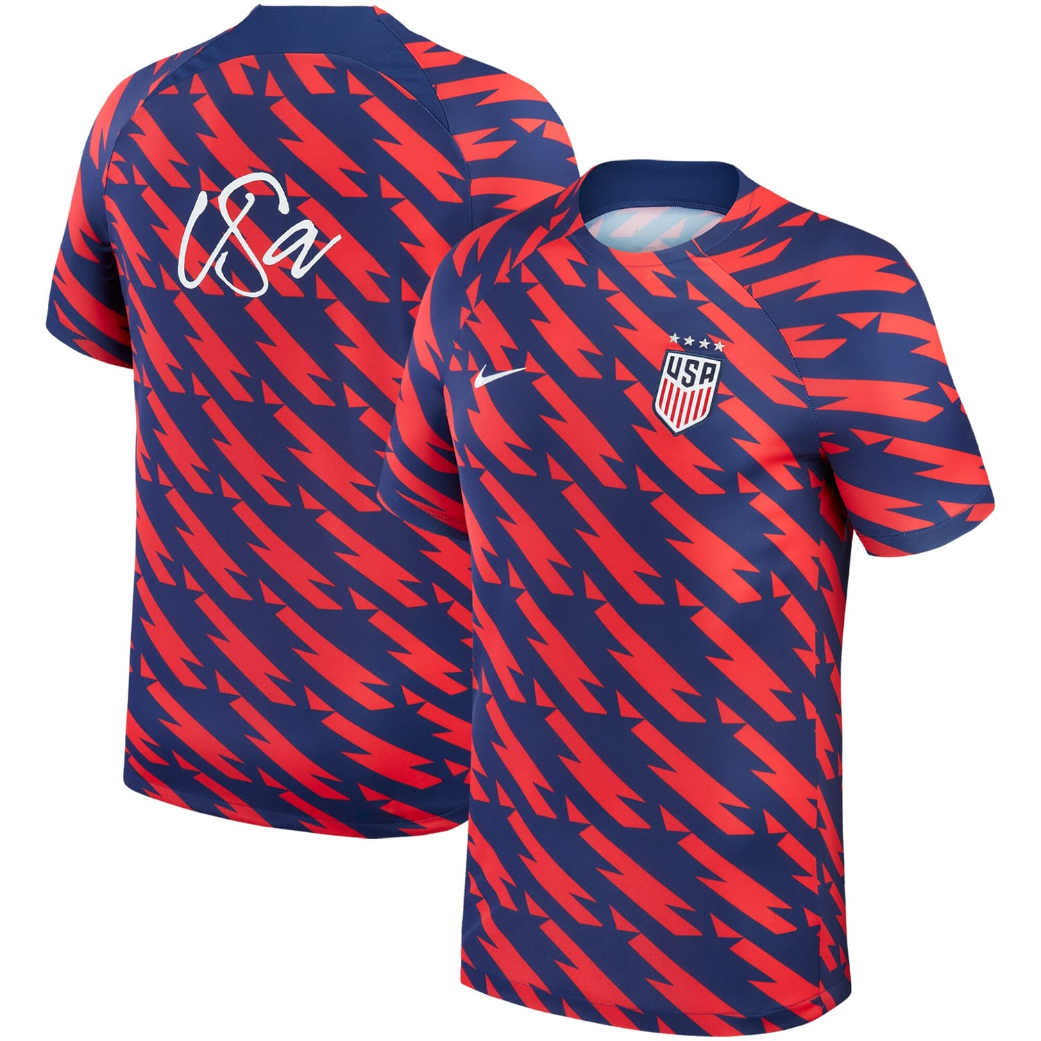 USMNT Pre-Match Pro Jersey Shirt Navy 2023 for Men