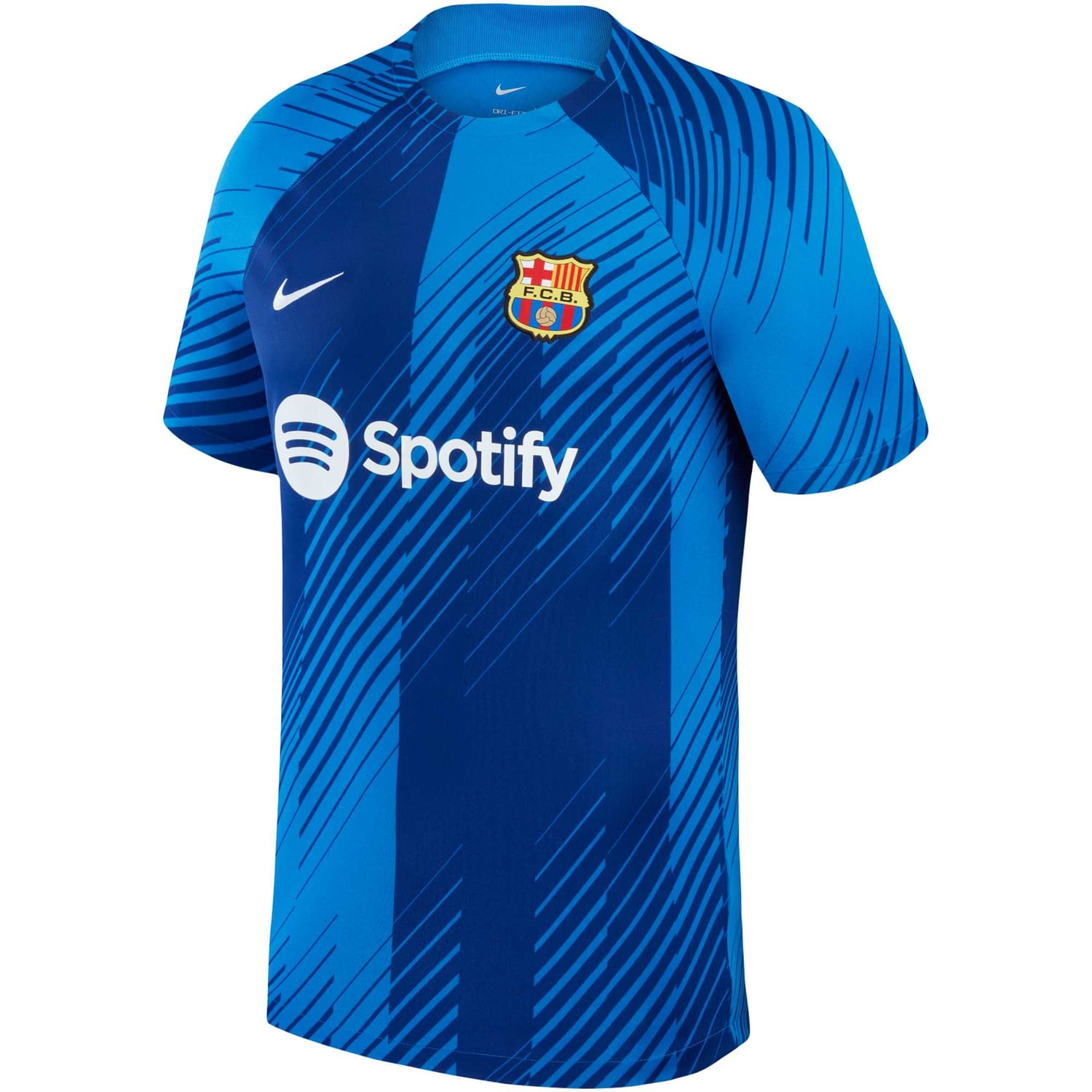 La Liga Barcelona Pre-Match Pro Jersey Shirt Blue 2023-24 for Men