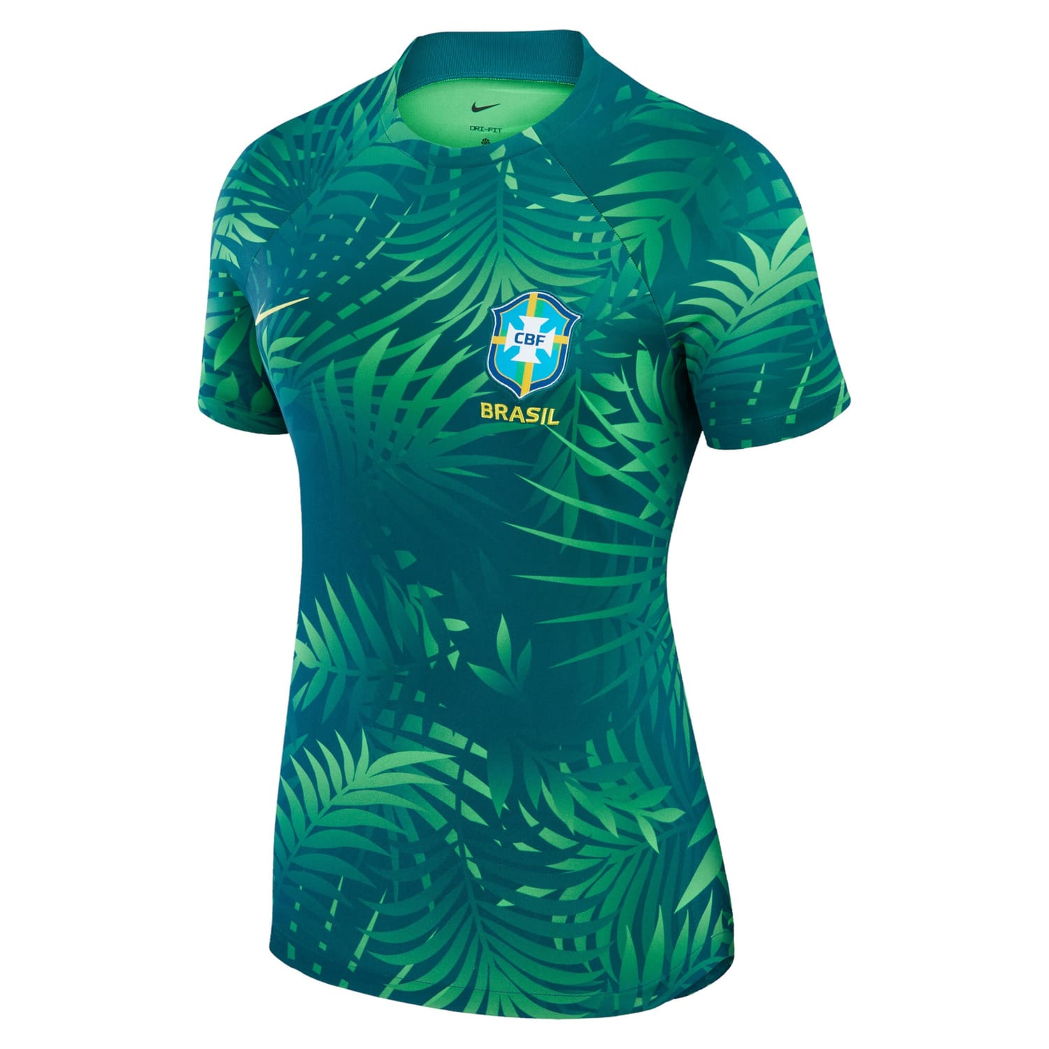 Brazil Women's National Team Pre-Match Jersey Shirt Green 2023 for Women