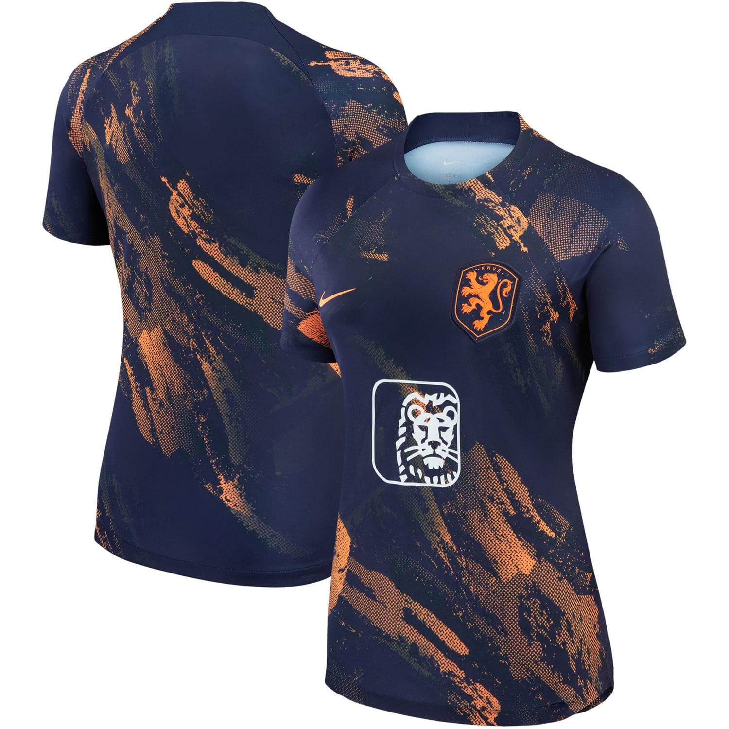 Netherlands Women's National Team Pre-Match Jersey Shirt Navy 2023 for Women
