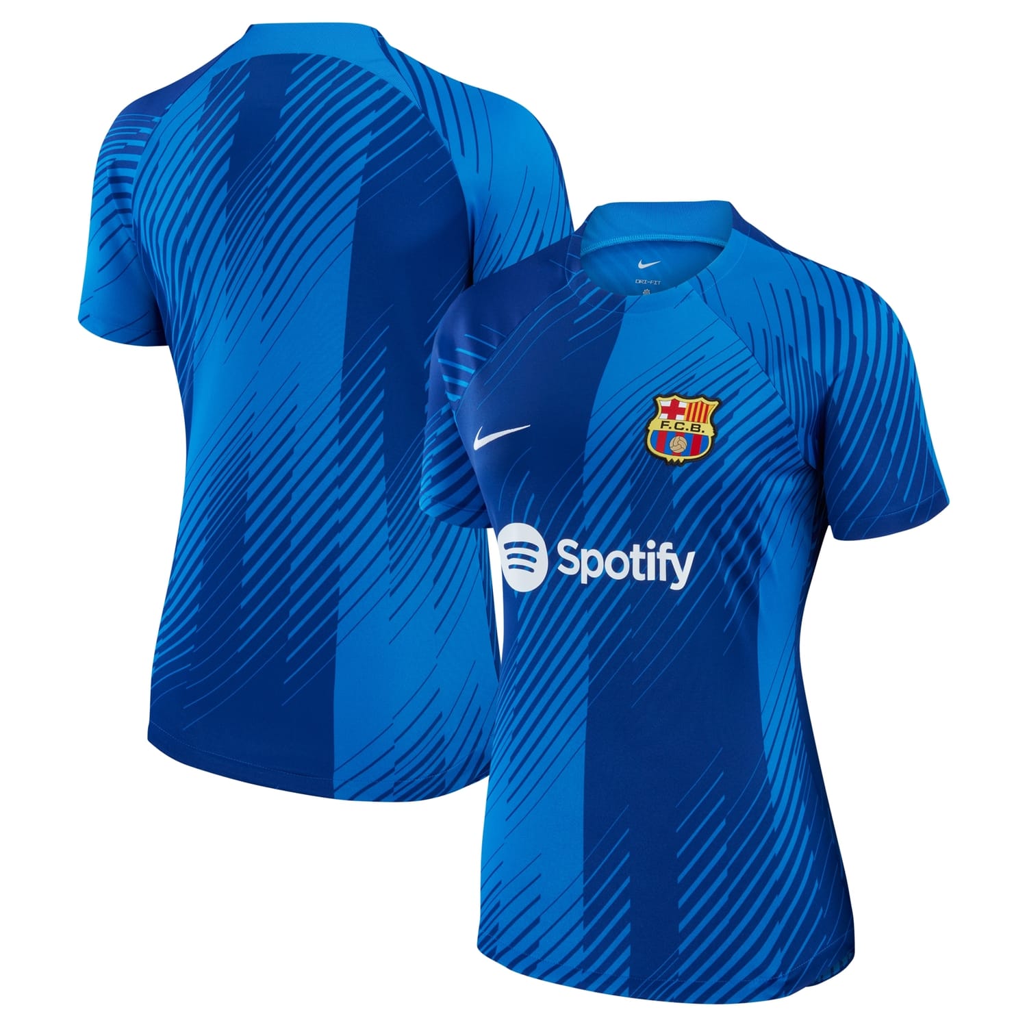 La Liga Barcelona Home Pre-Match Pro Jersey Shirt Blue 2023-24 for Women