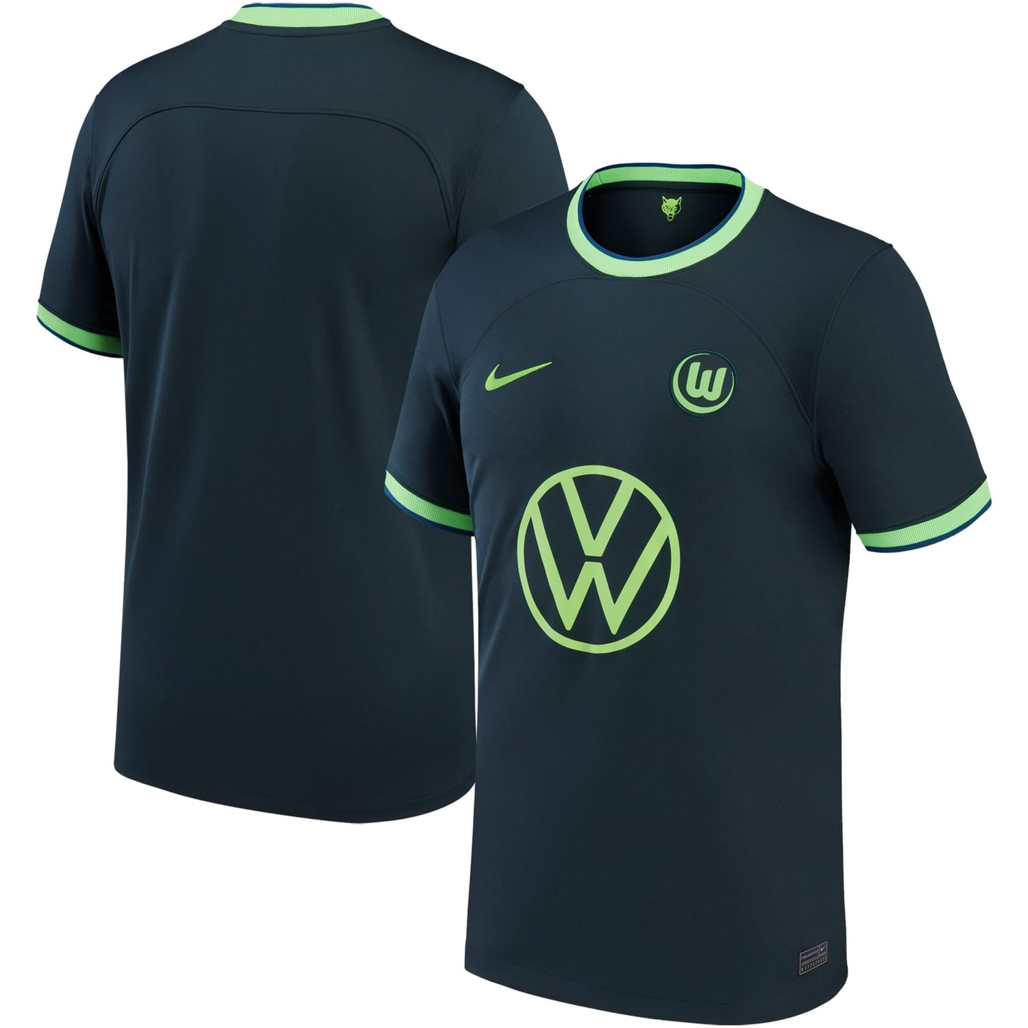 Bundesliga VfL Wolfsburg Away Jersey Shirt Green 2022-23 for Men