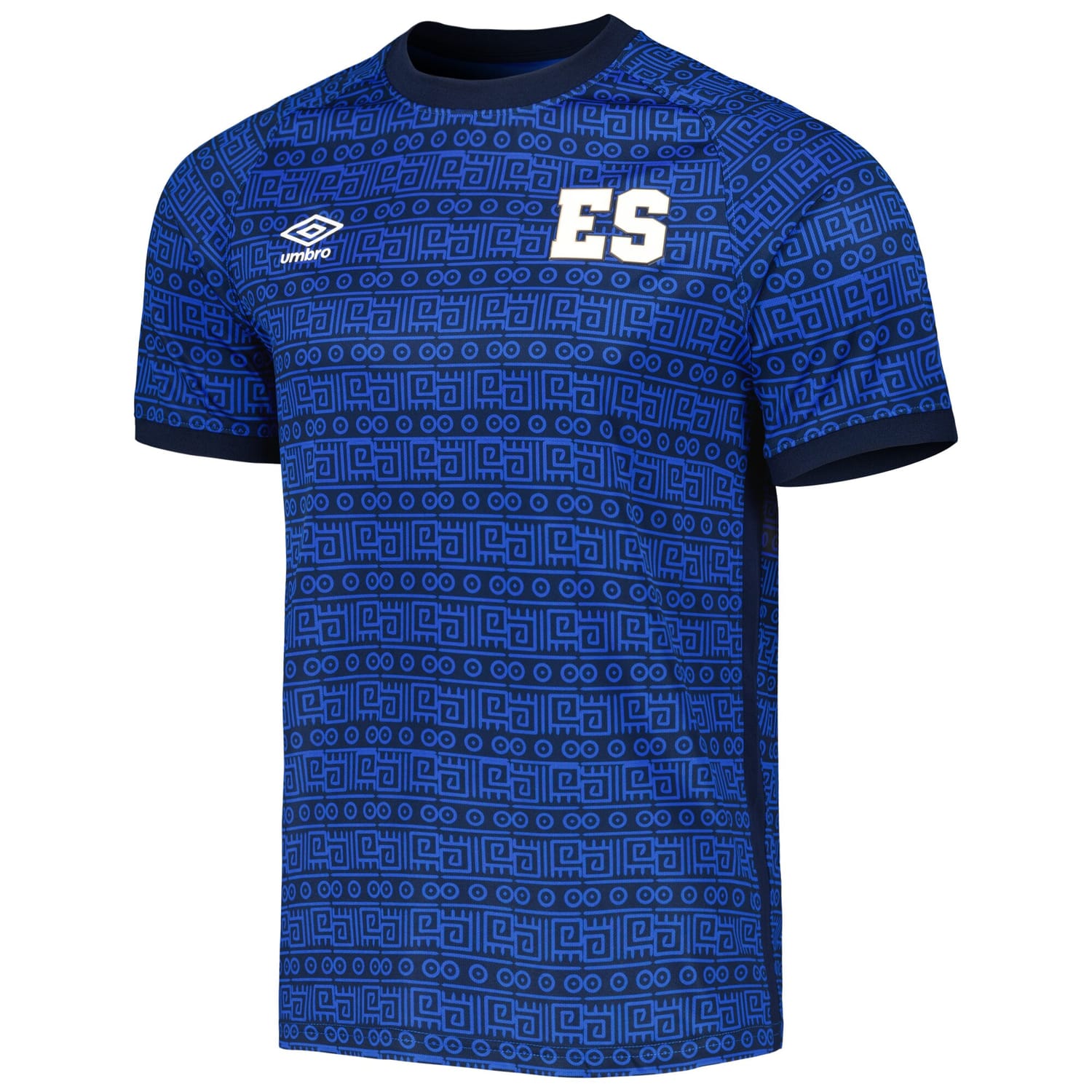 El Salvador National Team Pre-Match Jersey Shirt Blue 2023-24 for Men