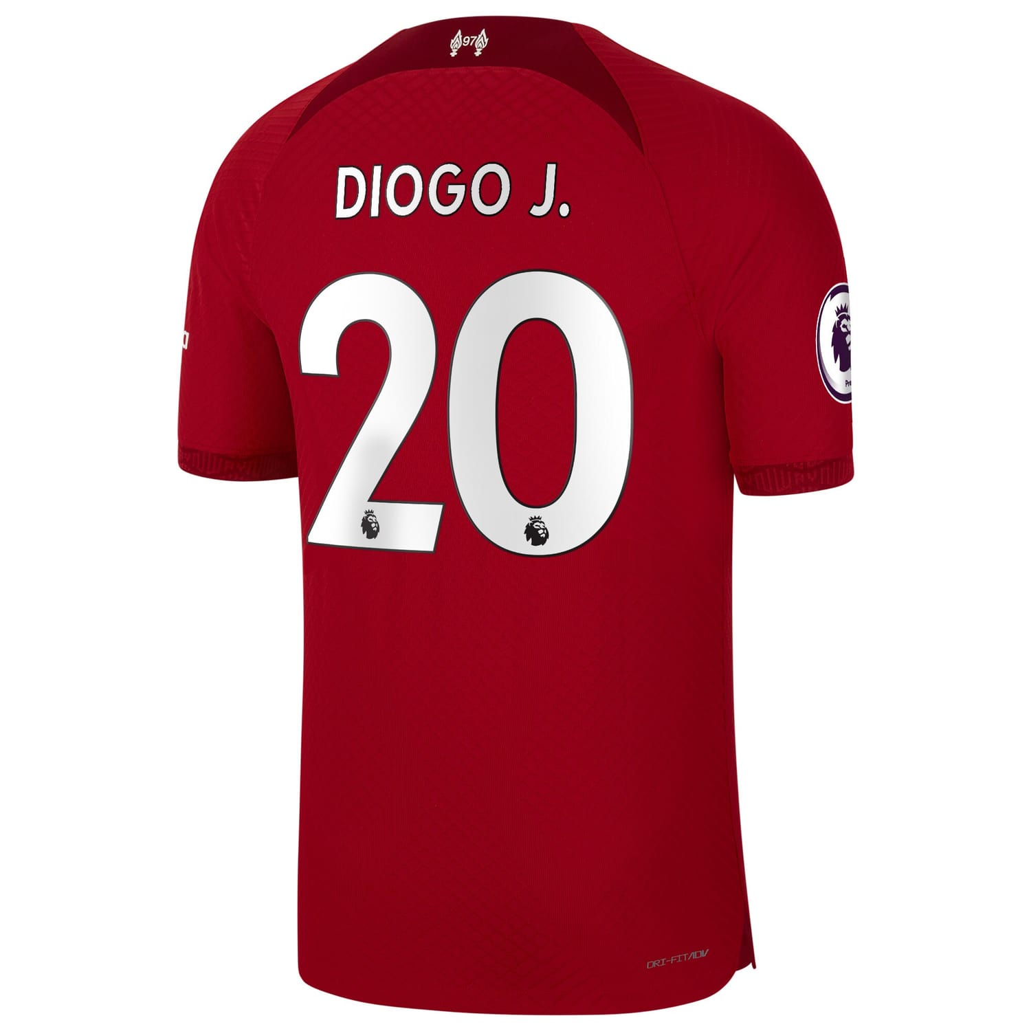 Premier League Liverpool Home Authentic Jersey Shirt Red 2022-23 player Diogo Jota printing for Men