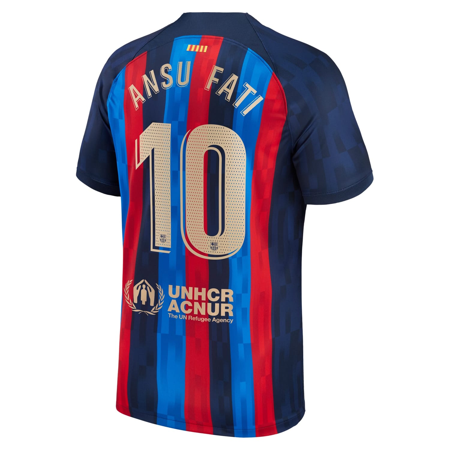 La Liga Barcelona Home Jersey Shirt Blue 2022-23 player Ansu Fati printing for Men