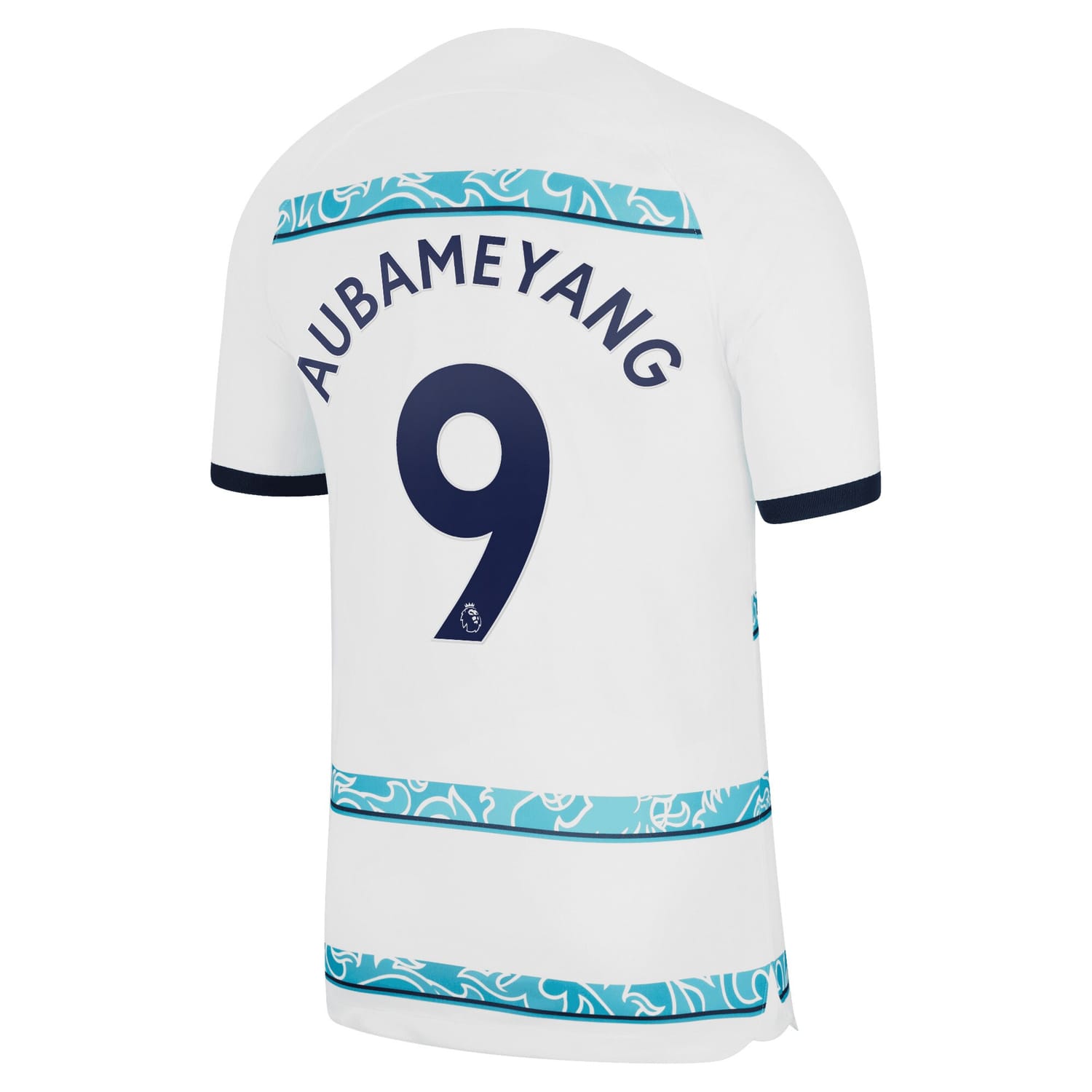 Premier League Chelsea Home Jersey Shirt White 2022-23 player Pierre-Emerick Aubameyang printing for Men