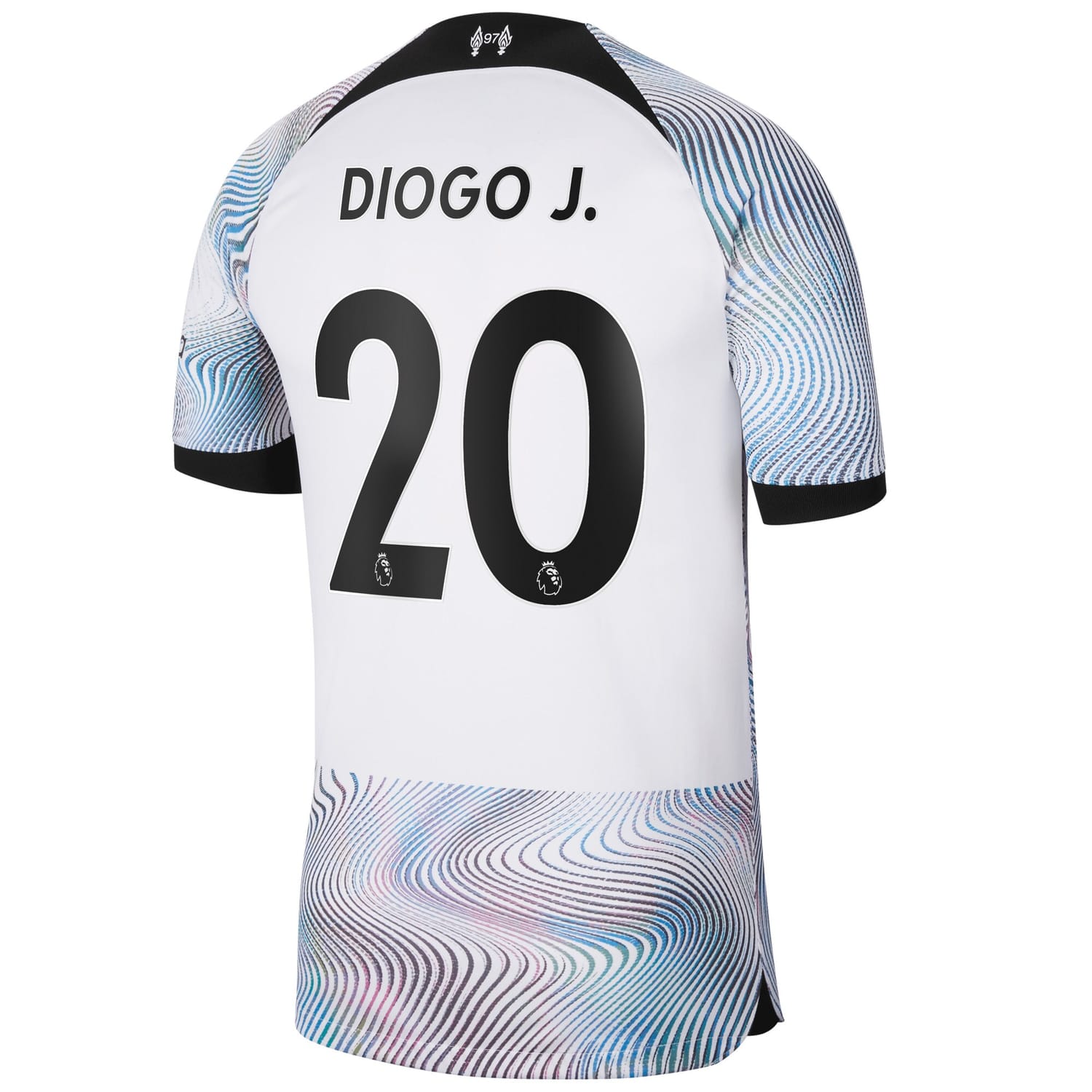 Premier League Liverpool Home Jersey Shirt White 2022-23 player Diogo Jota printing for Men