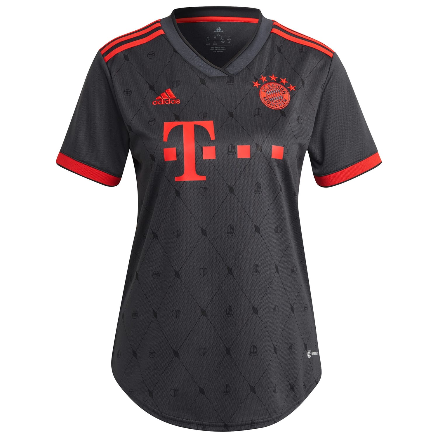 Bundesliga Bayern Munich Third Jersey Shirt Gray 2022-23 player Kingsley Coman printing for Women