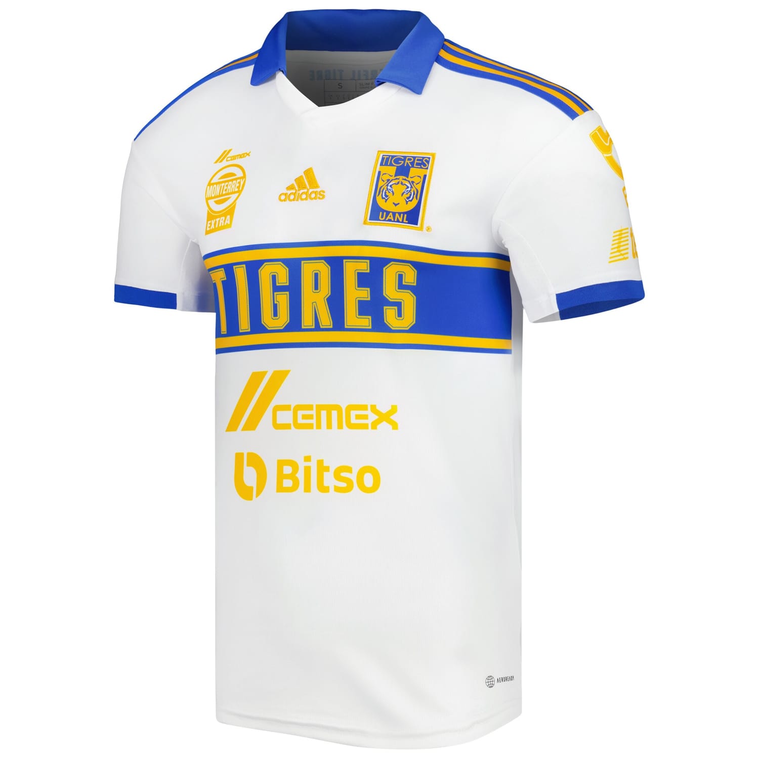 Liga MX Tigres UANL Third Jersey Shirt White 2022-23 for Men