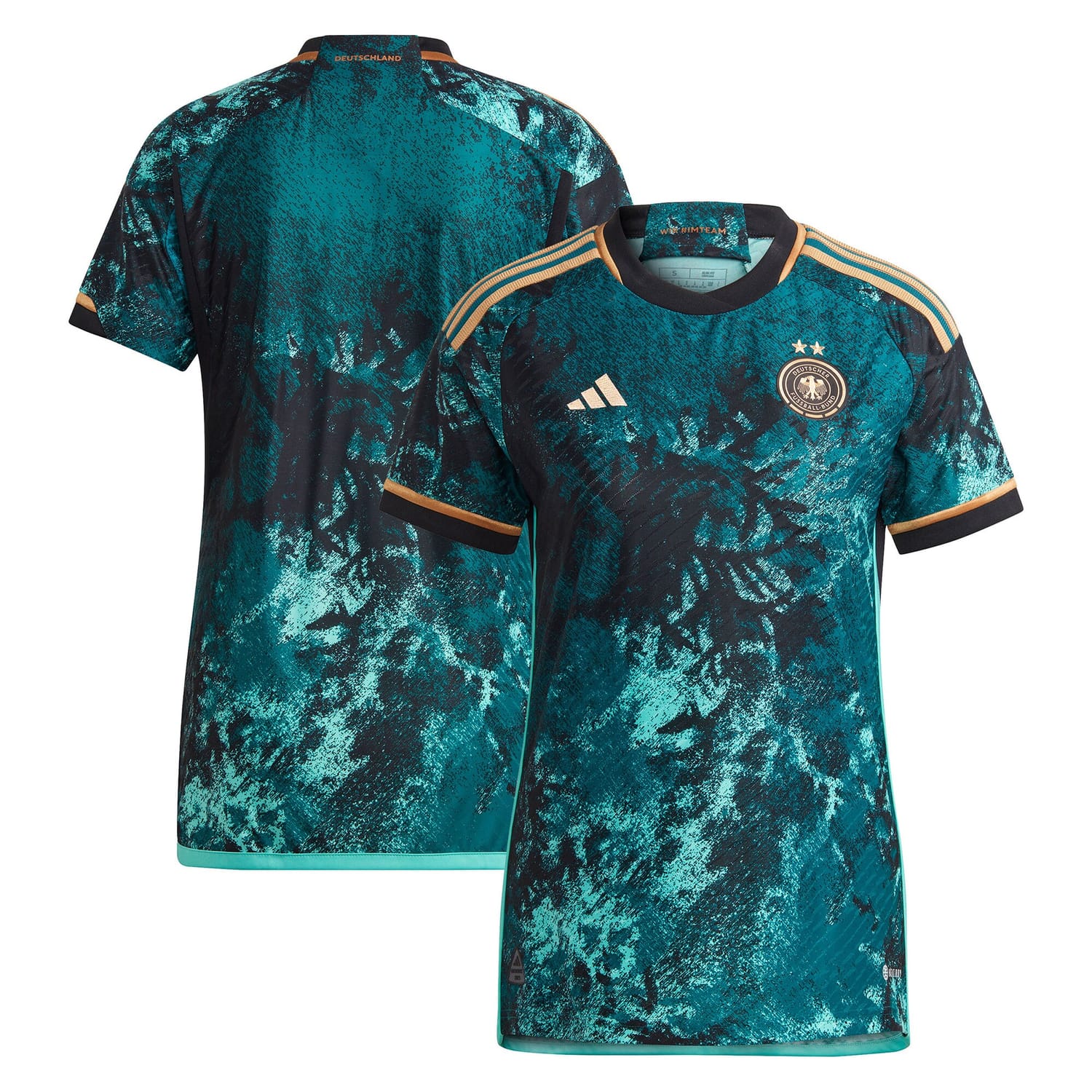 Germany National Team Away Authentic Jersey Shirt Teal 2023 for Women