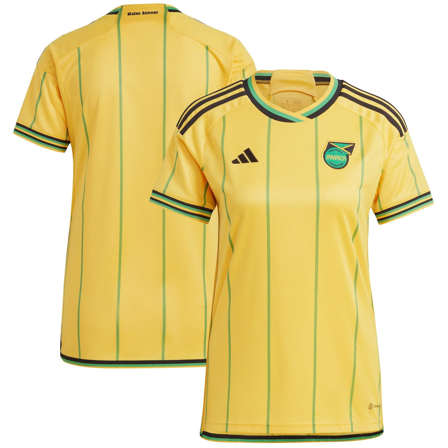 Jamaica National Team Home Jersey Shirt Yellow 2023 for Women