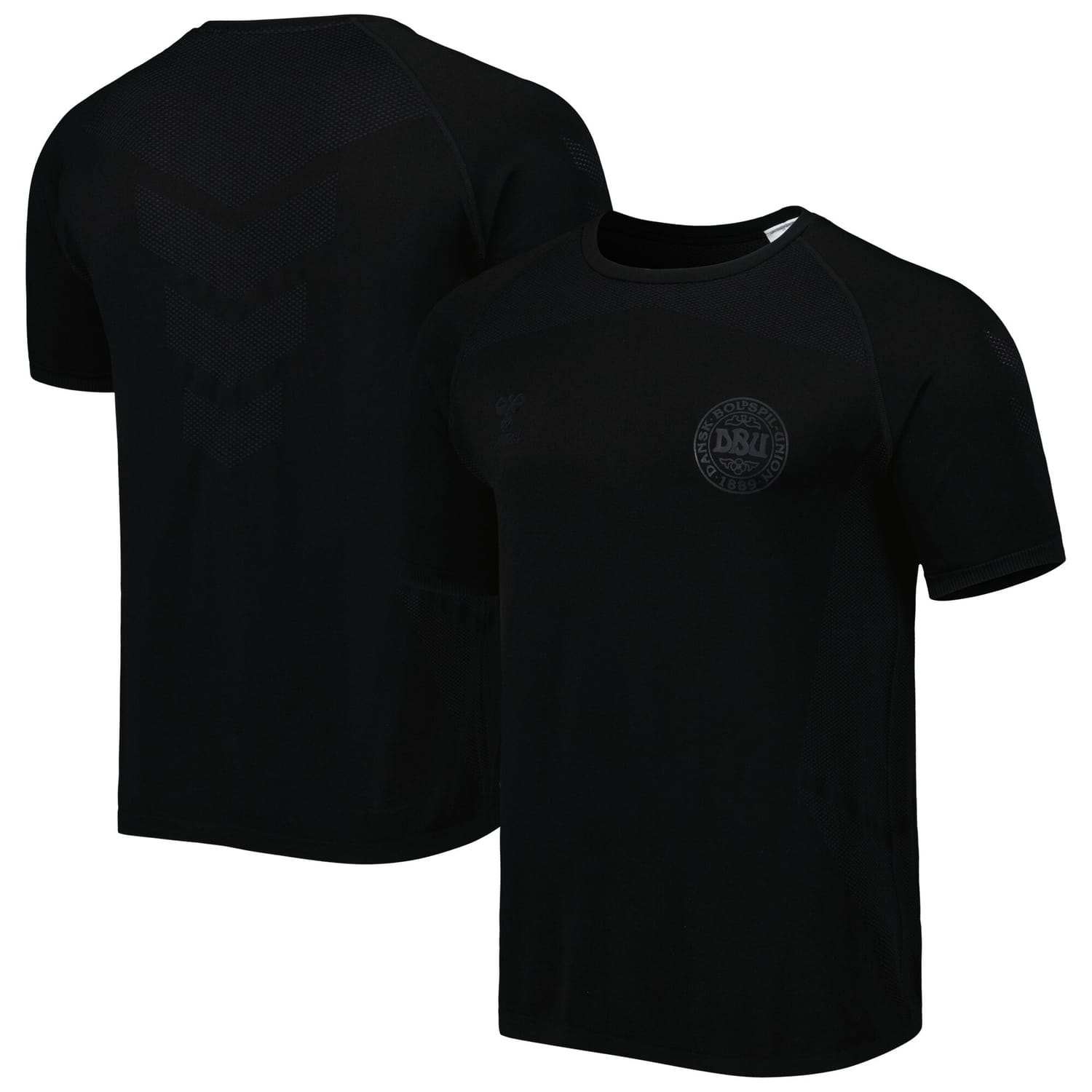 Denmark National Team Training Pro Jersey Shirt Black for Men