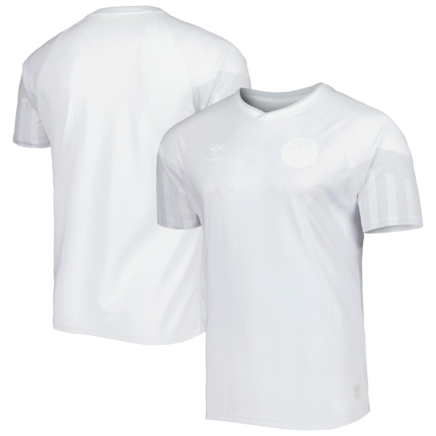 Denmark National Team Away Jersey Shirt White 2022-23 for Men