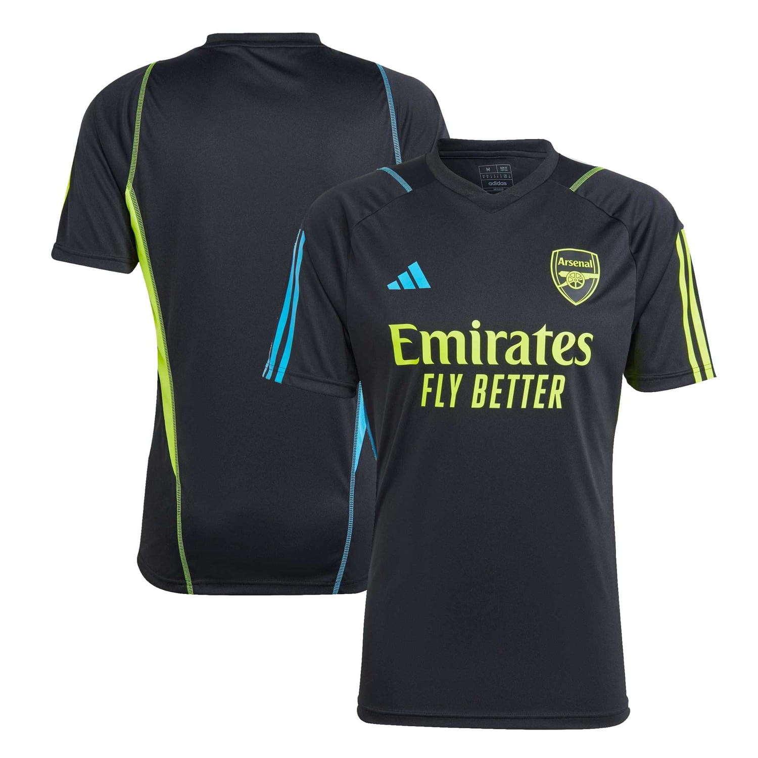 Premier League Arsenal Training Jersey Shirt Black 2023-24 for Men