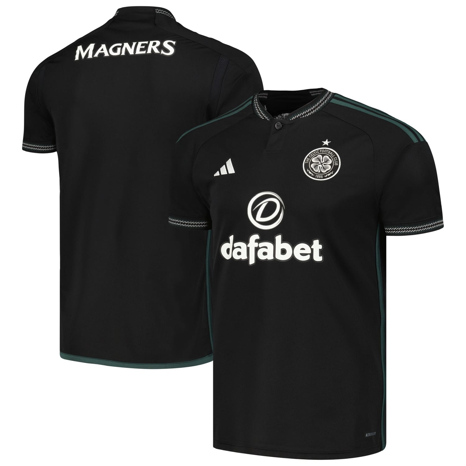 Scottish Premiership Celtic Away Jersey Shirt Black 2023-24 for Men