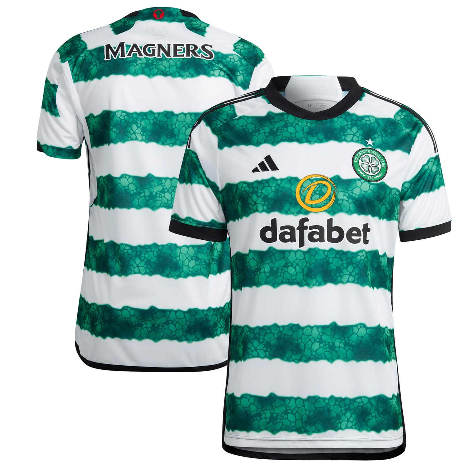 Scottish Premiership Celtic Home Jersey Shirt White 2023-24 for Men