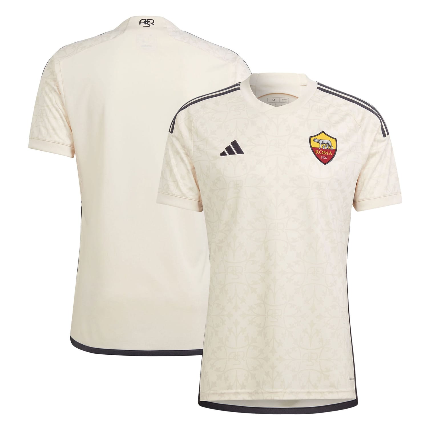 Serie A AS Roma Away Jersey Shirt Cream 2023-24 for Men