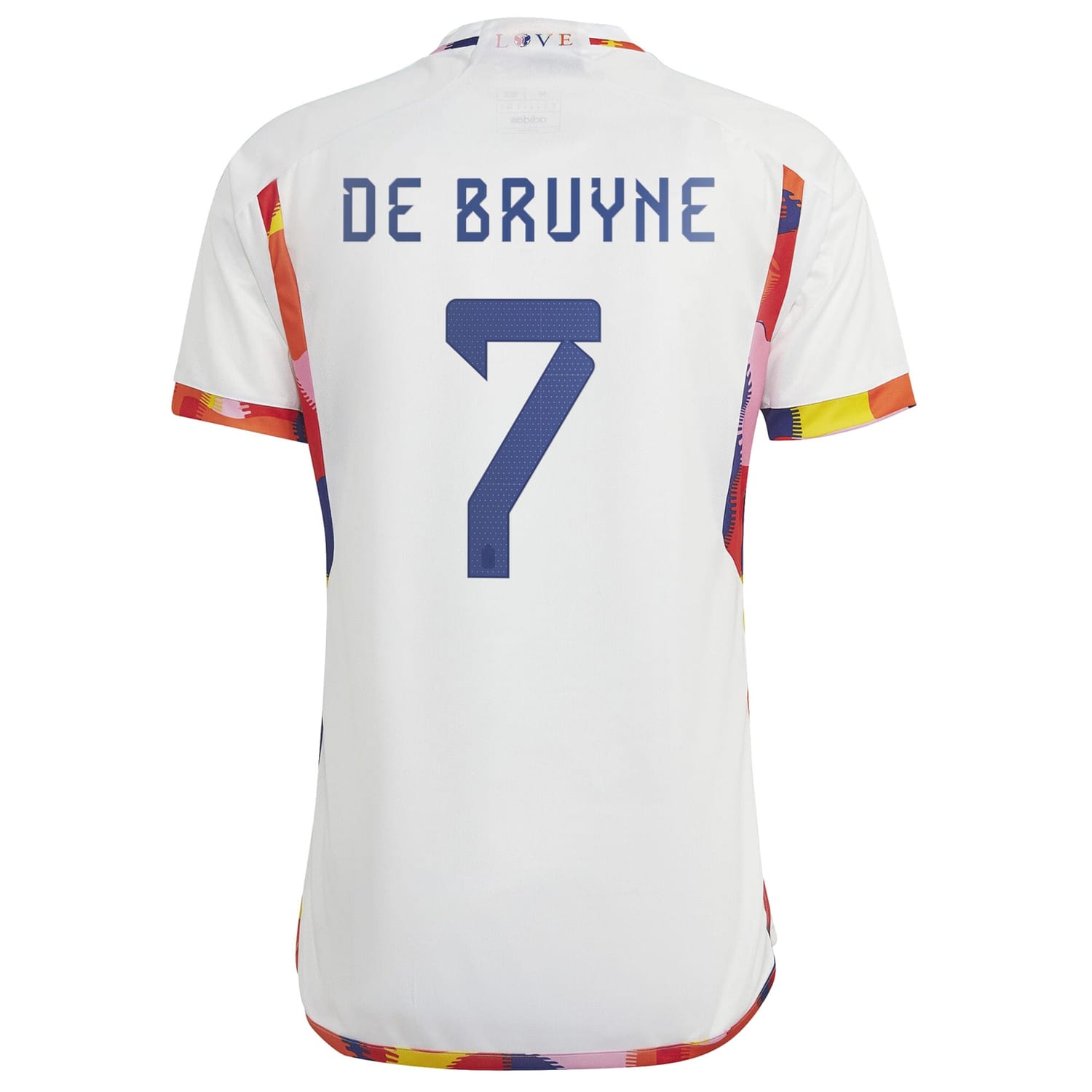 Belgium National Team Away Jersey Shirt White 2022-23 player Kevin De Bruyne printing for Men