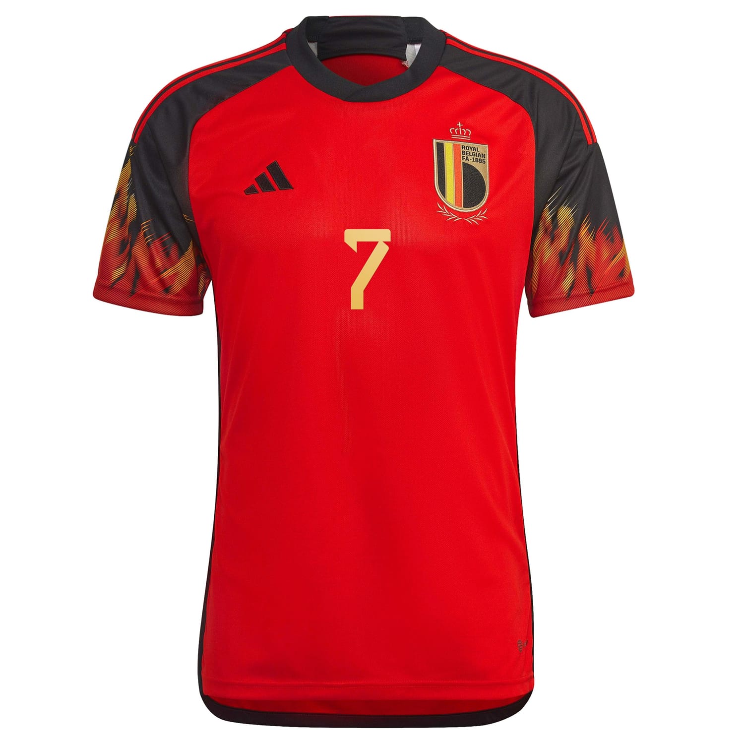 Belgium National Team Home Jersey Shirt Red 2022-23 player Kevin De Bruyne printing for Men