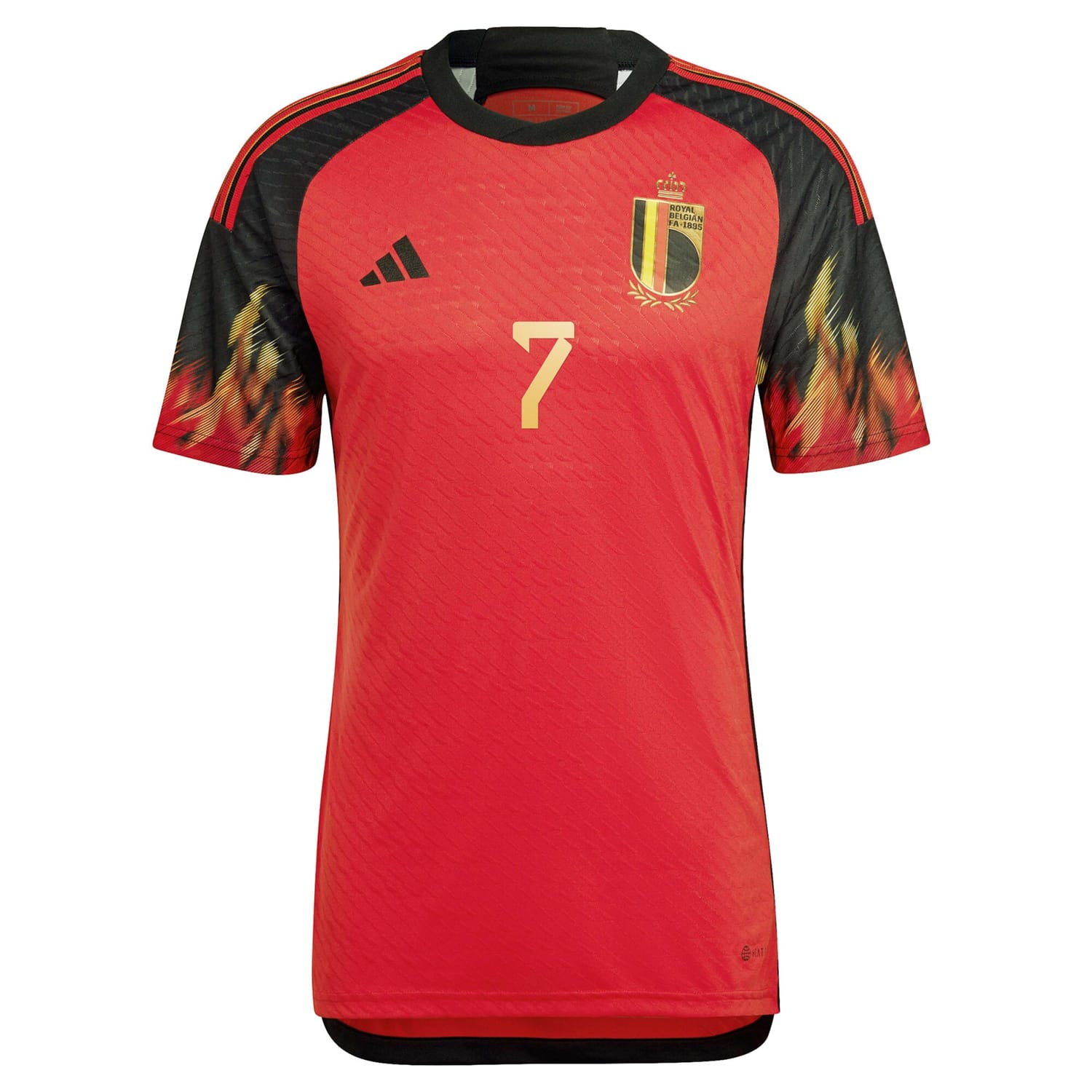 Belgium National Team Home Authentic Jersey Shirt Red 2022-23 player Kevin De Bruyne printing for Men
