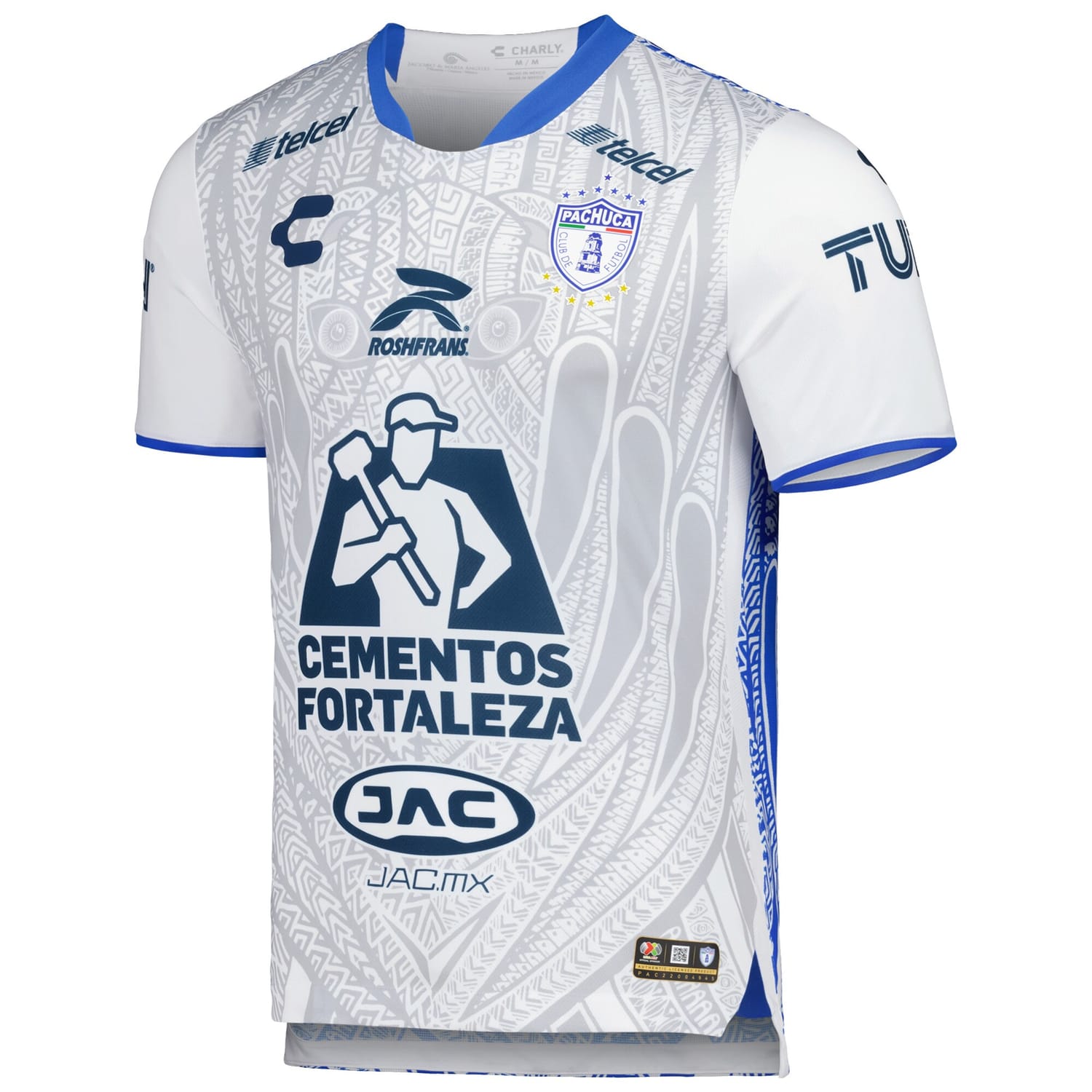 Liga MX C.F. Pachuca Third Authentic Jersey Shirt White 2022-23 for Men