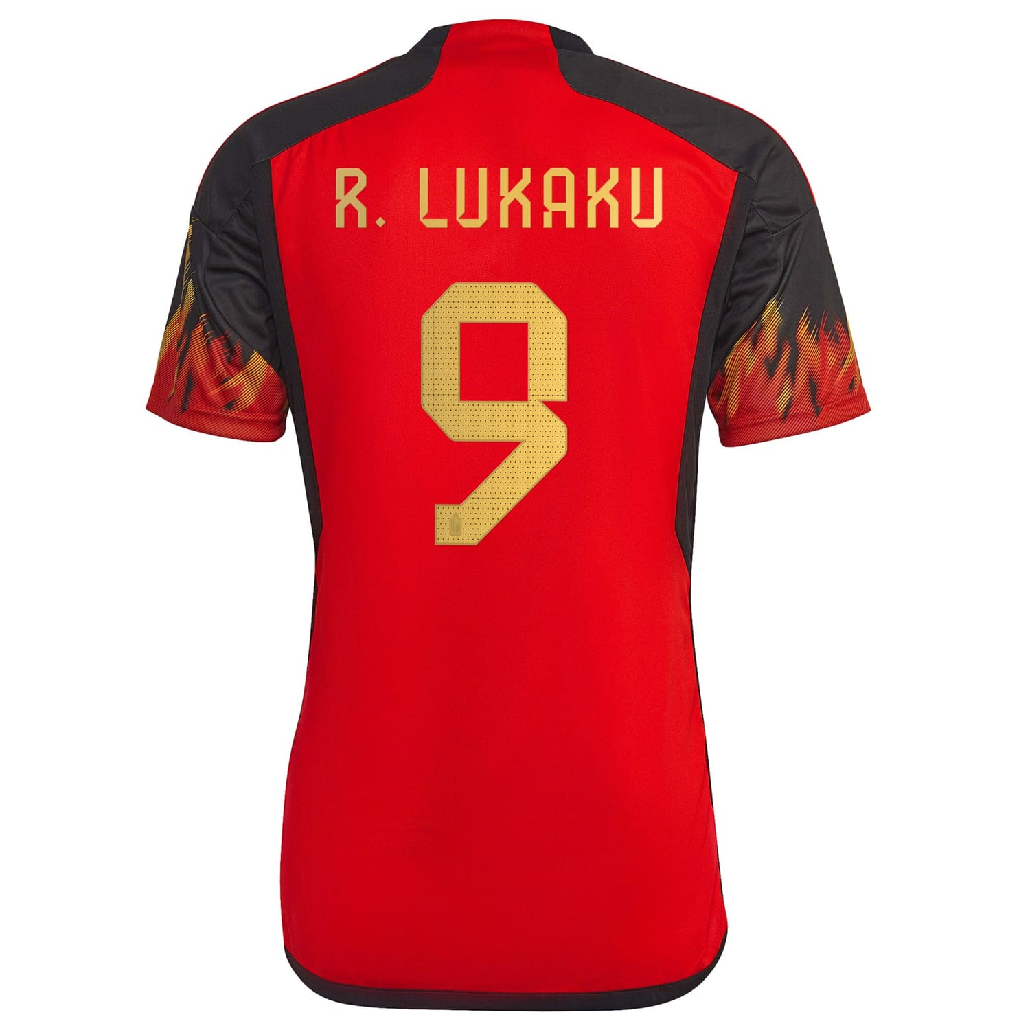 Belgium National Team Home Jersey Shirt Red 2022-23 player Romelu Lukaku printing for Men