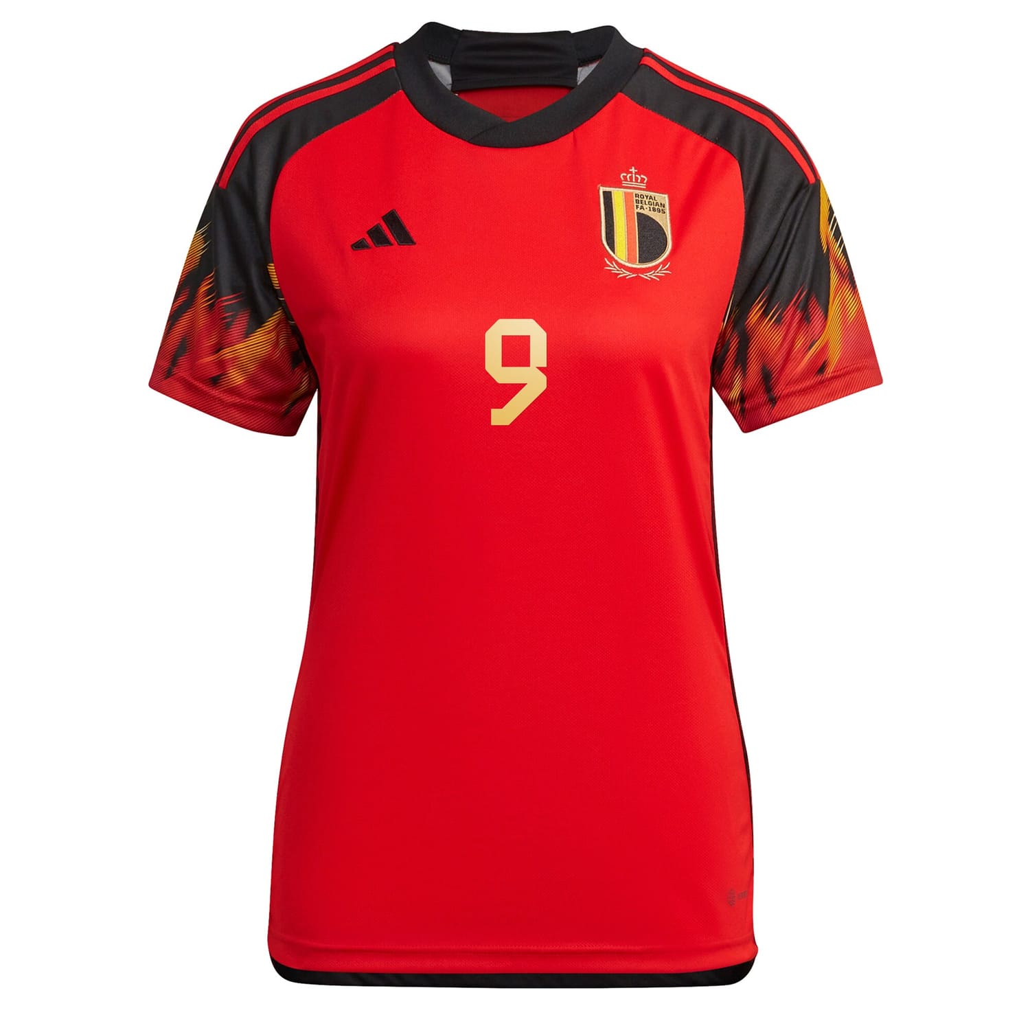Belgium National Team Home Jersey Shirt Red 2022-23 player Romelu Lukaku printing for Women