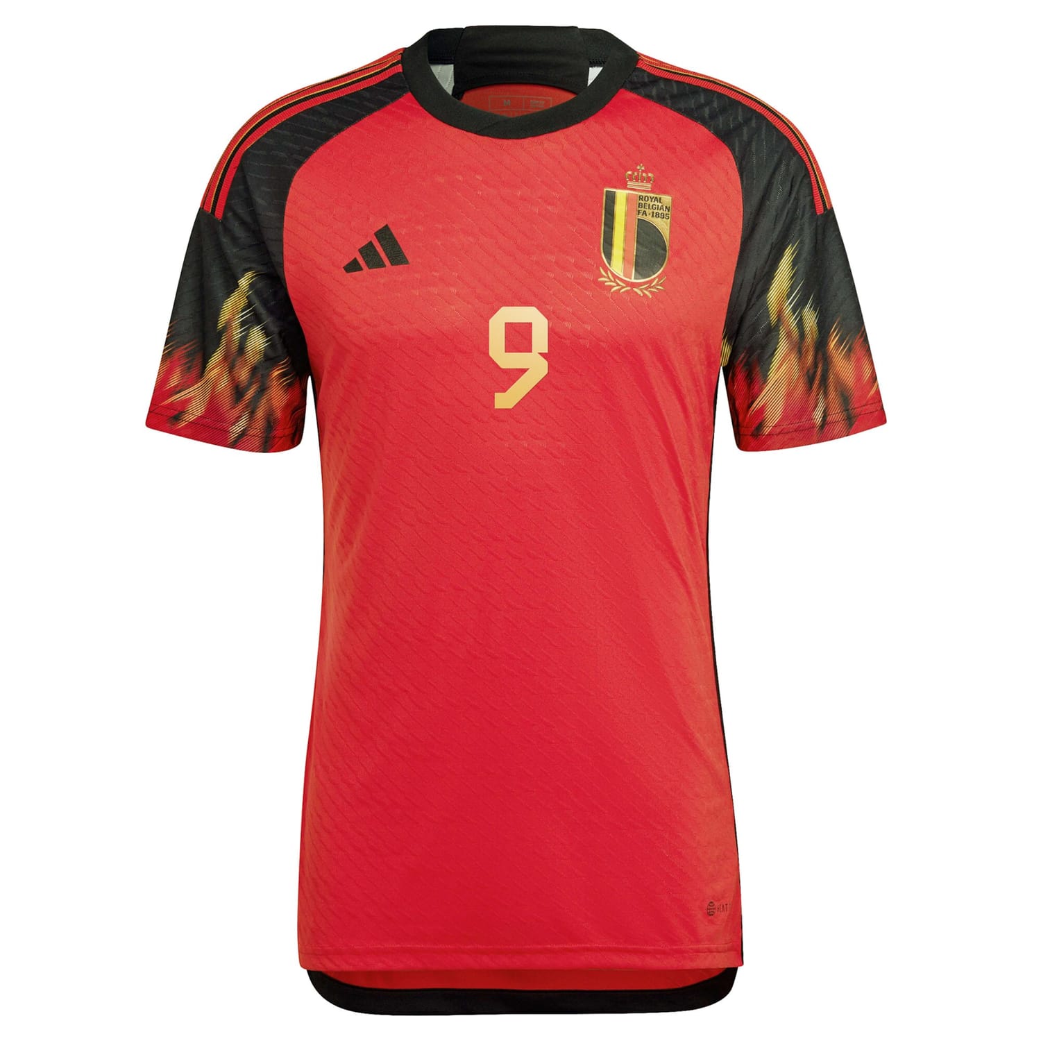 Belgium National Team Home Authentic Jersey Shirt Red 2022-23 player Romelu Lukaku printing for Men