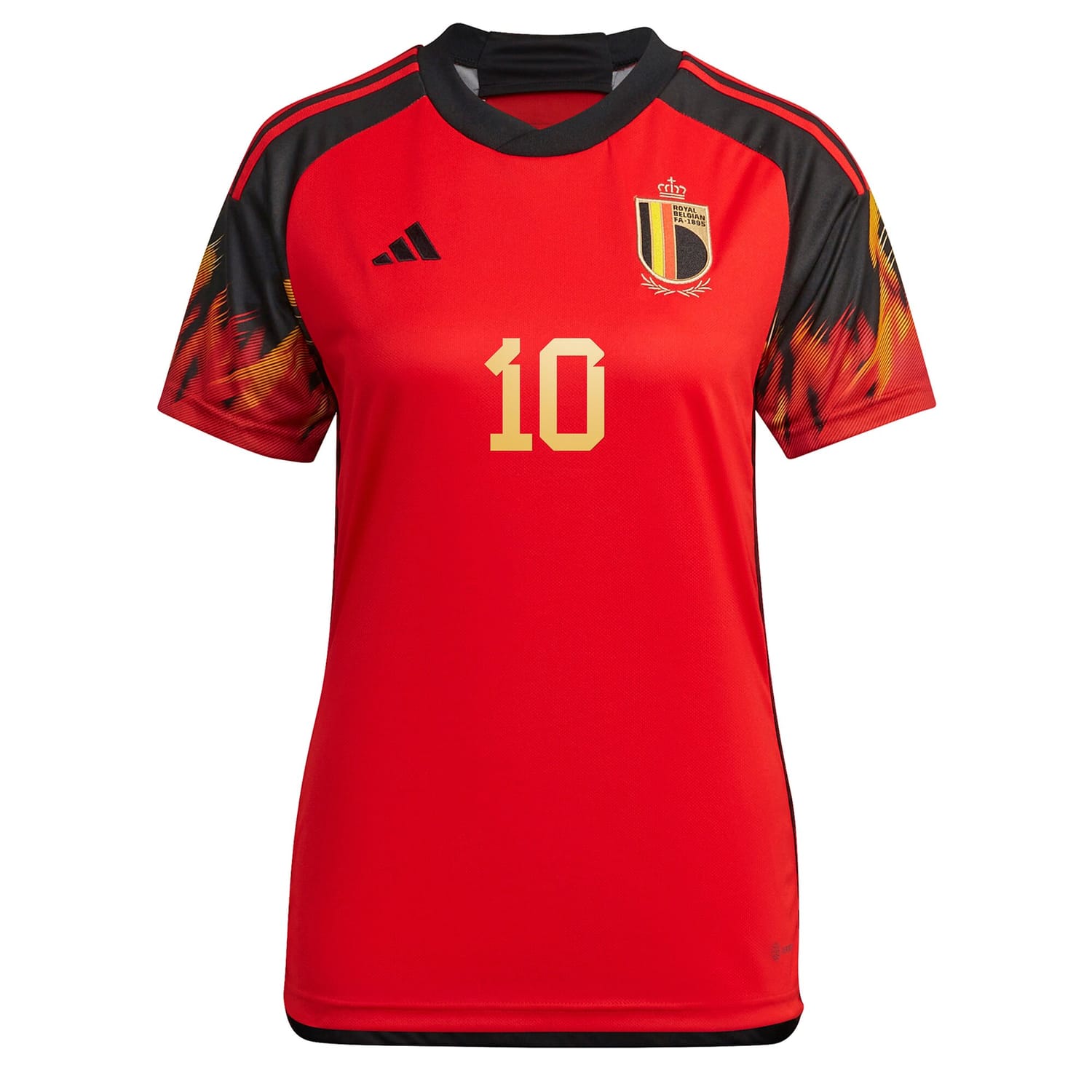 Belgium National Team Home Jersey Shirt Red 2022-23 player Eden Hazard printing for Women