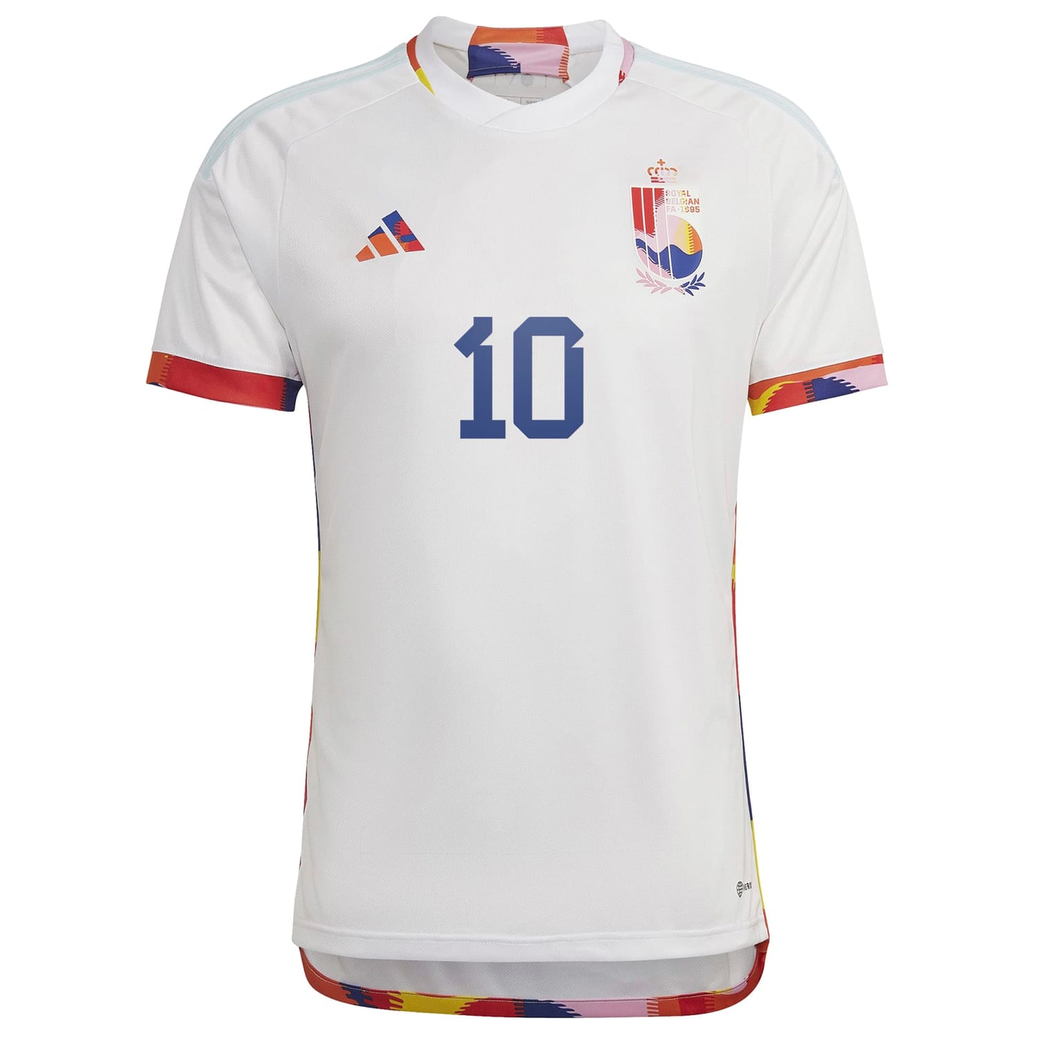 Belgium National Team Away Jersey Shirt White 2022-23 player Eden Hazard printing for Men