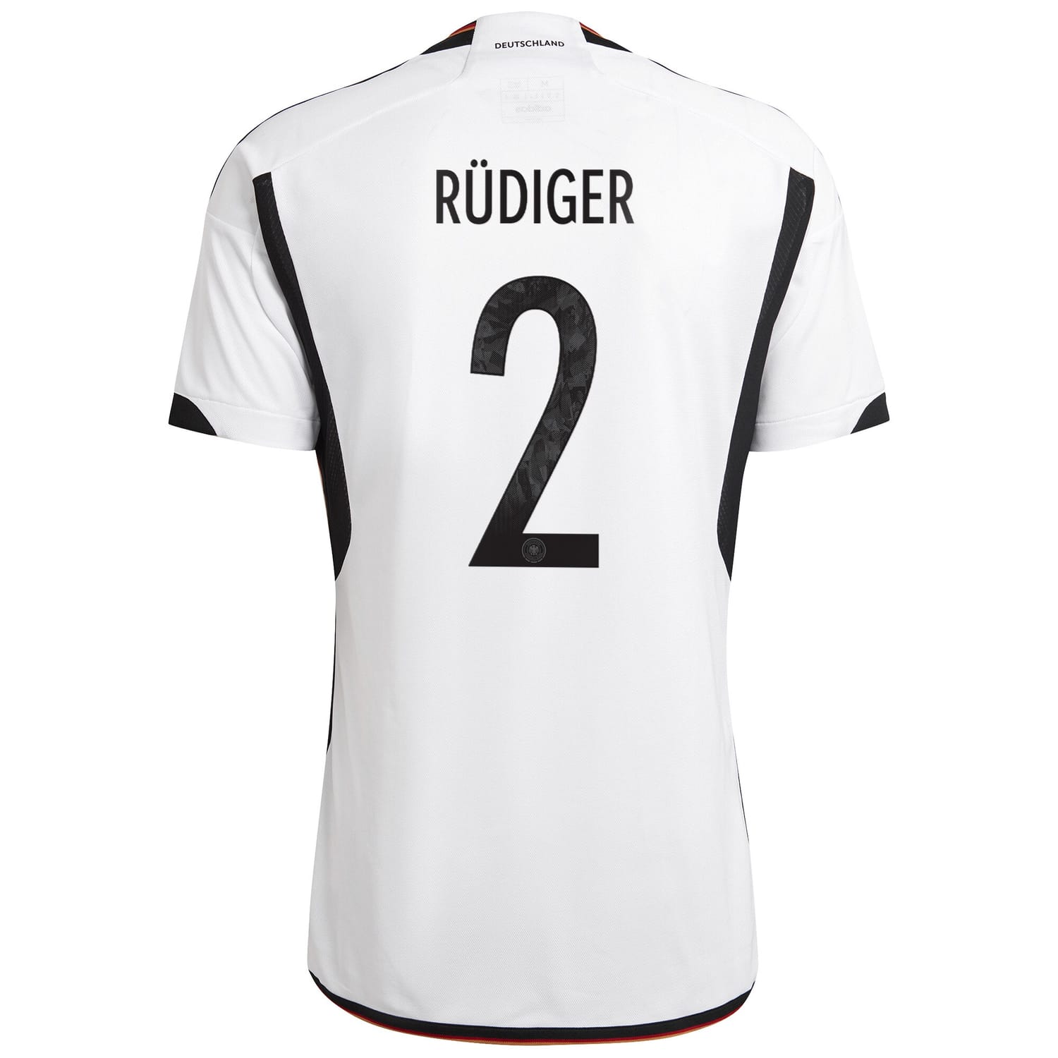 Germany National Team Home Jersey Shirt White 2022-23 player Antonio Rüdiger printing for Men