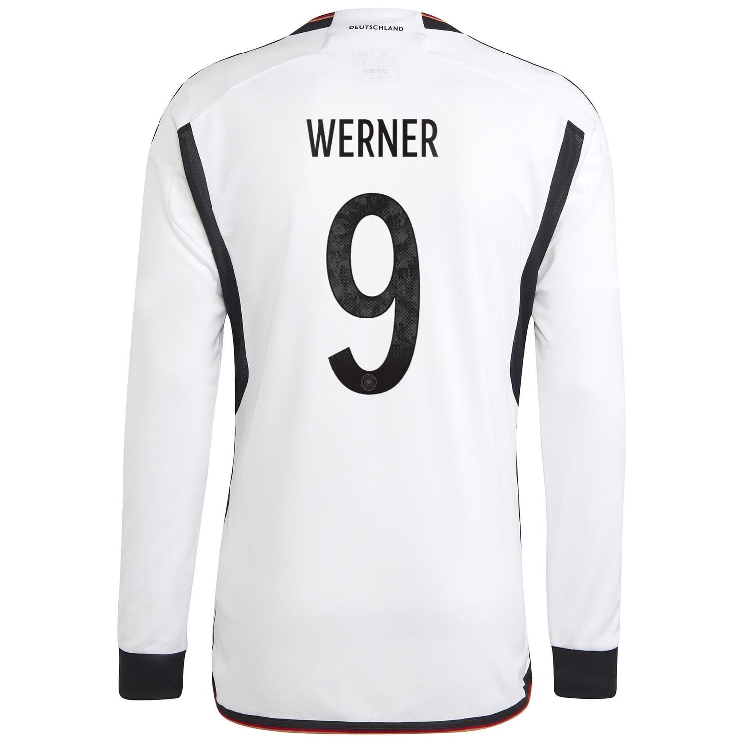 Germany National Team Jersey Shirt Long Sleeve White 2022-23 player Timo Werner printing for Men