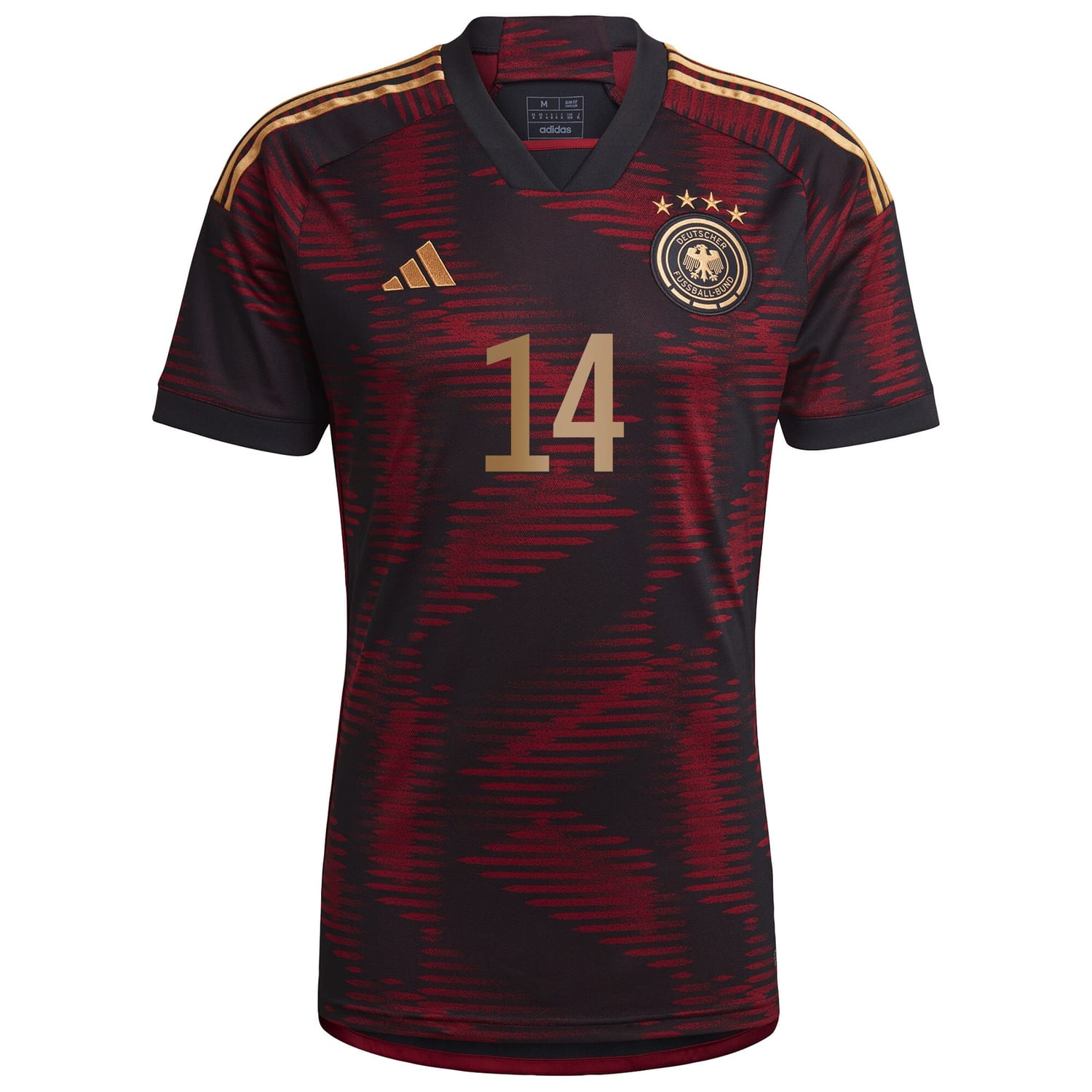 Germany National Team Away Jersey Shirt Black 2022-23 player Jamal Musiala printing for Men