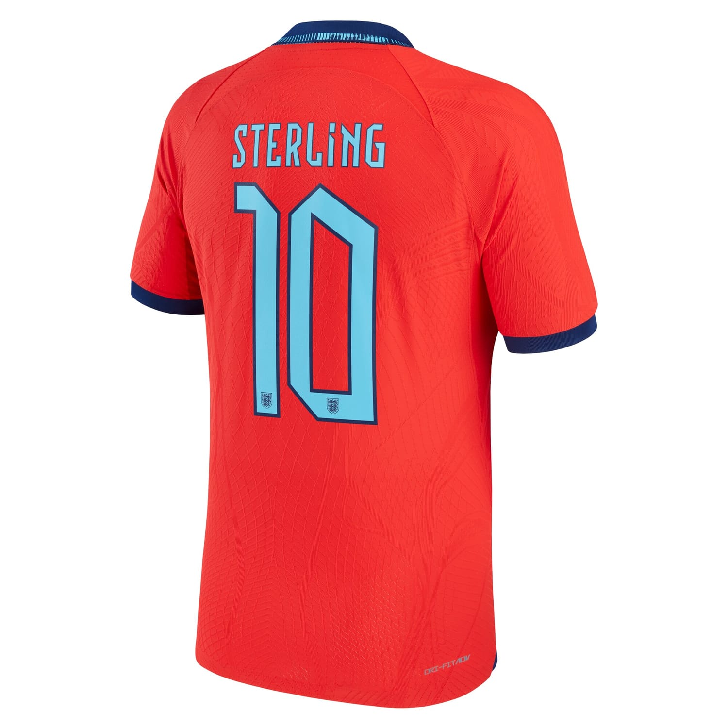 England National Team Away Authentic Jersey Shirt Red 2022-23 player Raheem Sterling printing for Men