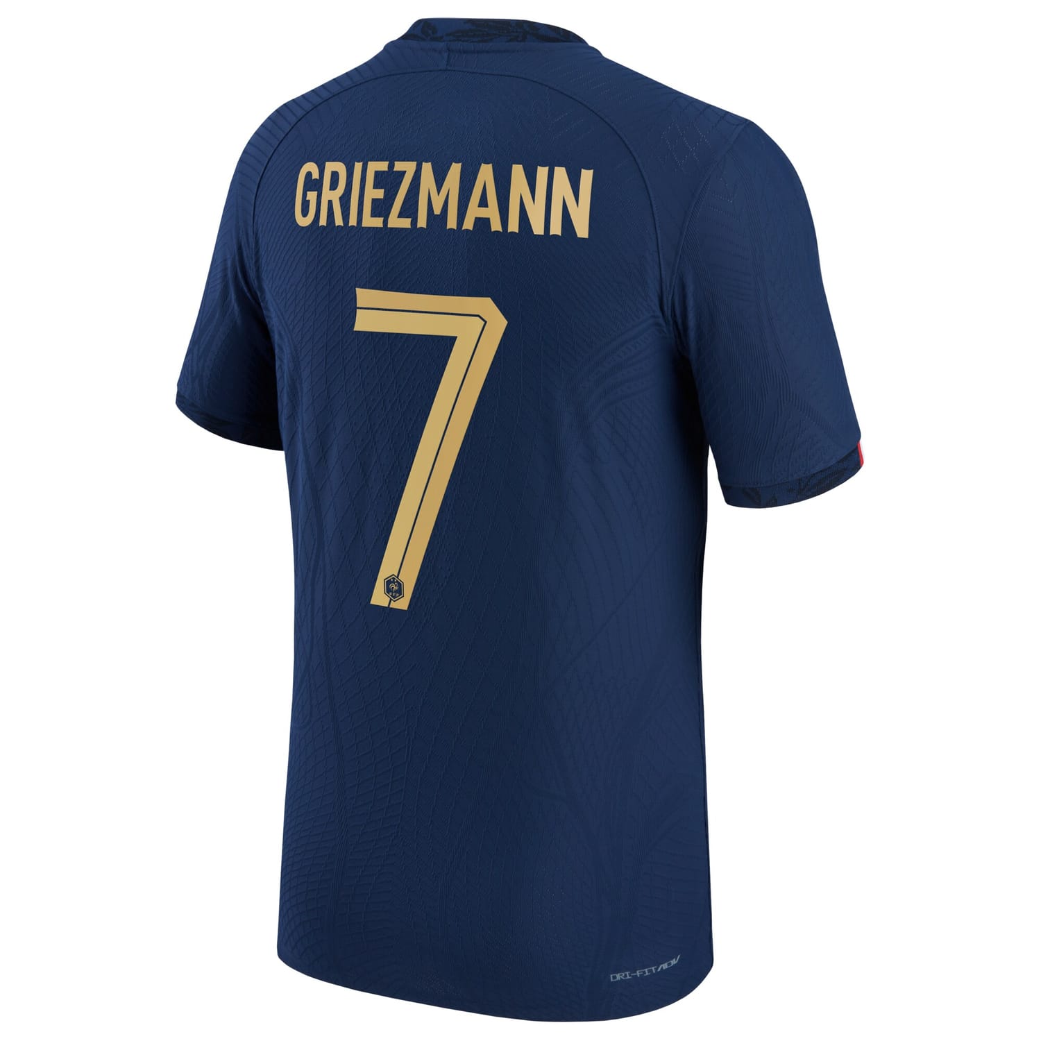 France National Team Home Authentic Jersey Shirt Navy 2022-23 player Antoine Griezmann printing for Men