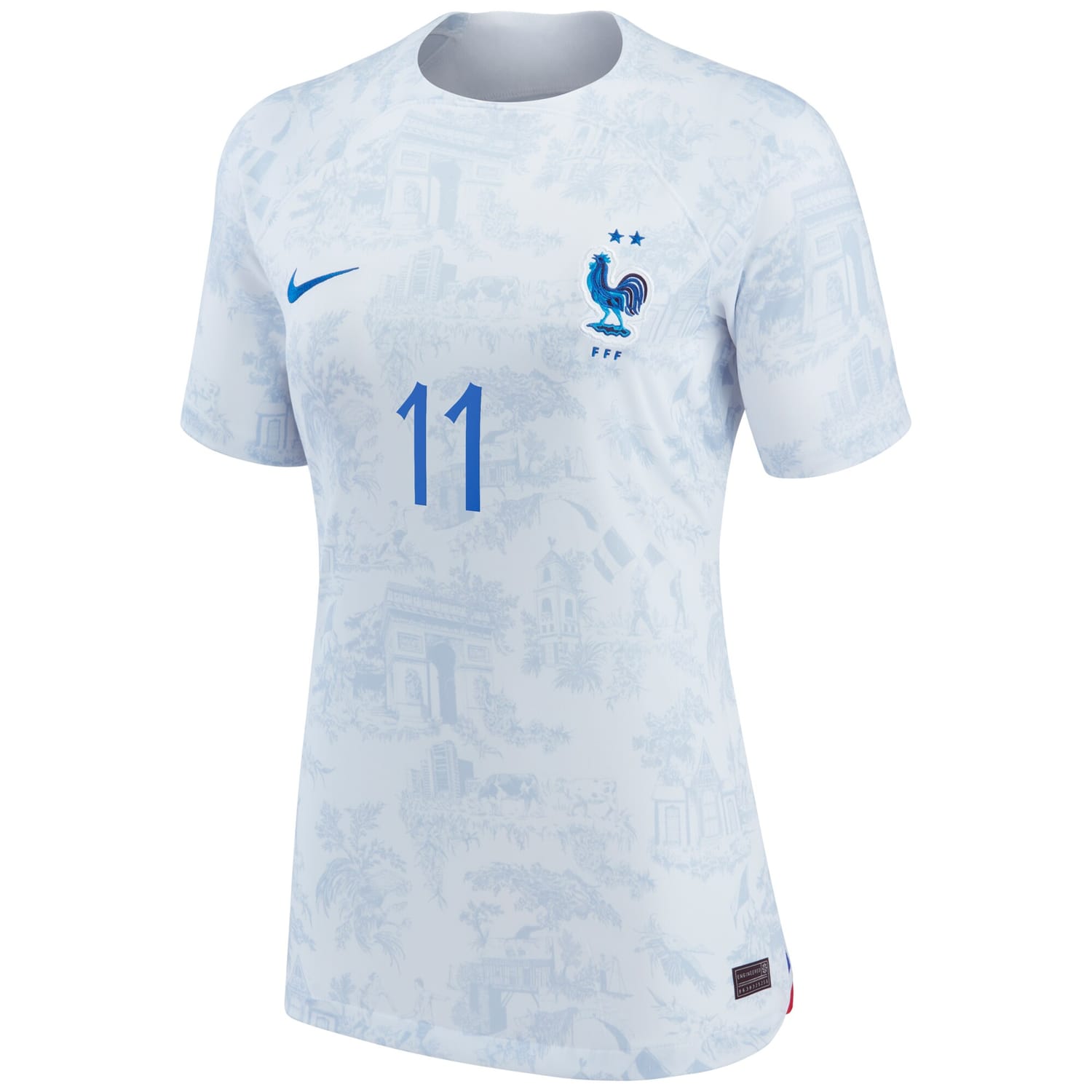 France National Team Away Jersey Shirt White 2022-23 player Ousmane Dembele printing for Women
